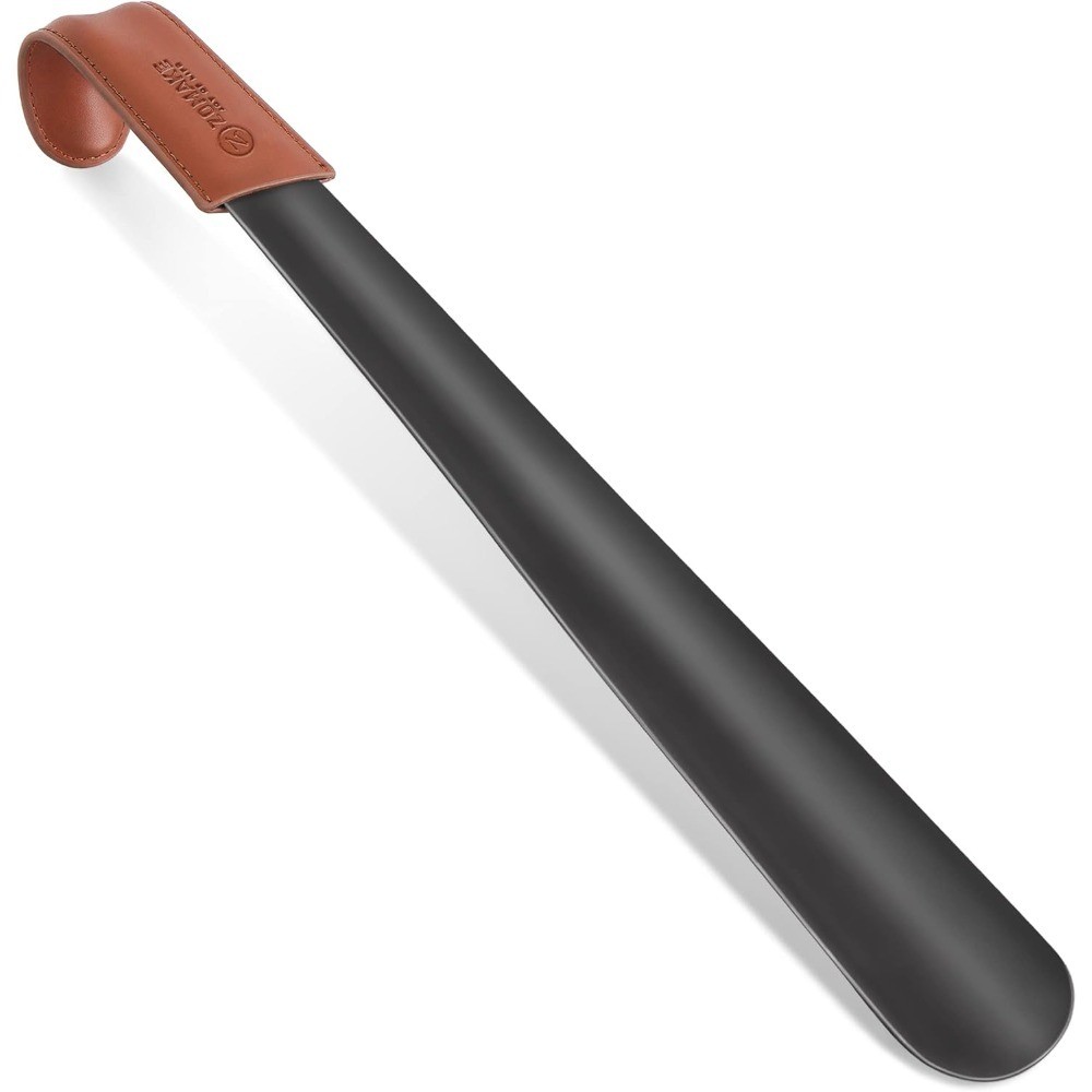 Long Handle Shoe Horn for Seniors Men Women Metal Shoehorn for Boots 16.5 Inch