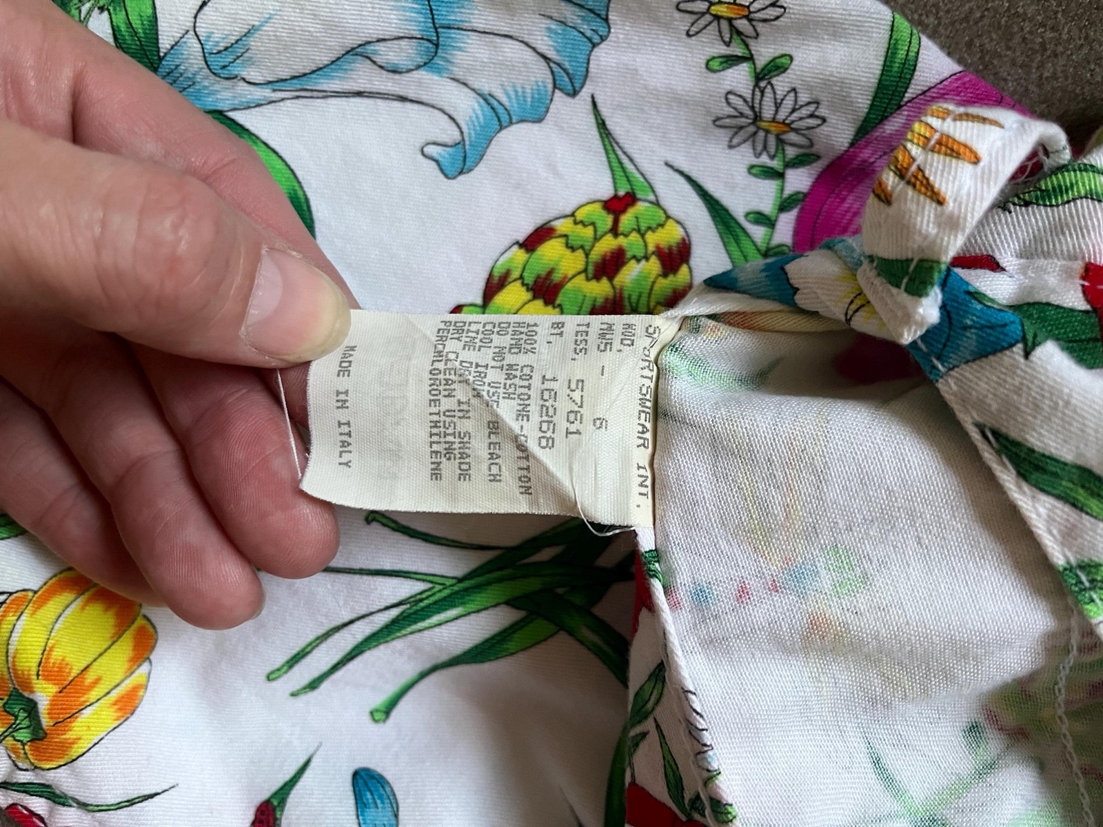 MOSCHINO Jeans Vintage 1990s All-Over Botanic Print Pants
