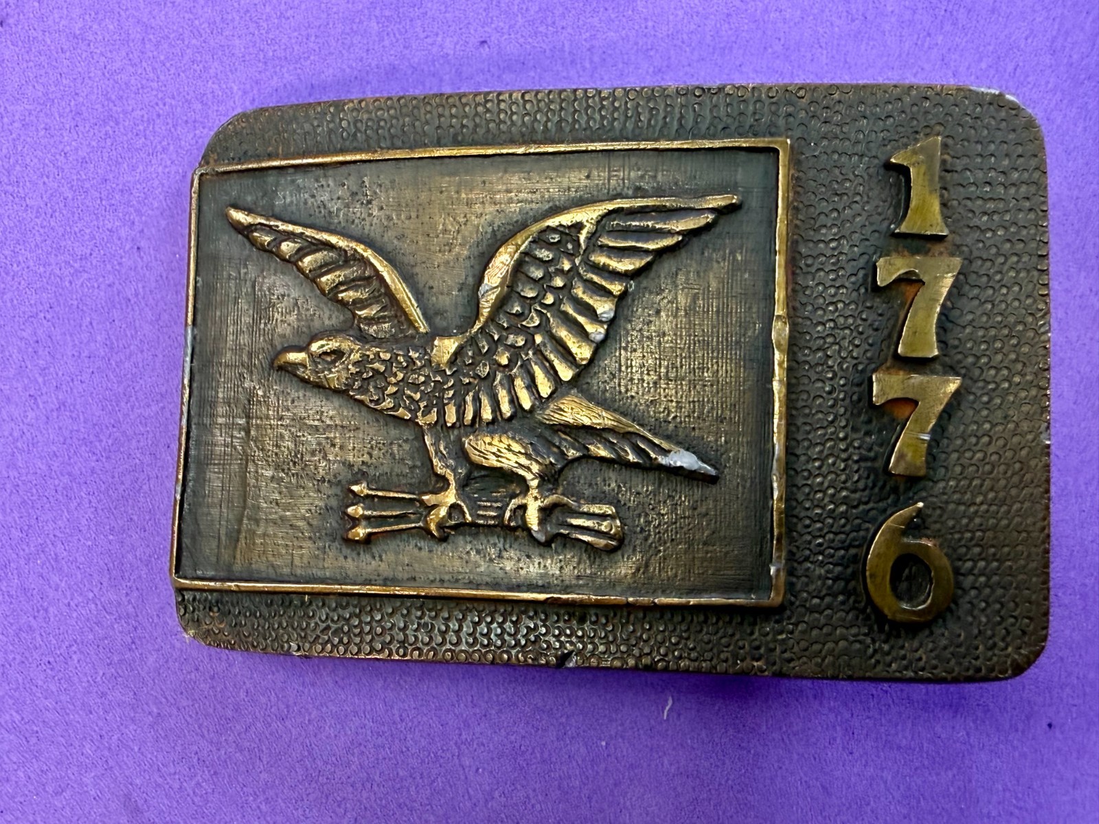 United States of America Bicentennial 1776–1976 Eagle Commemorative Belt Buckle