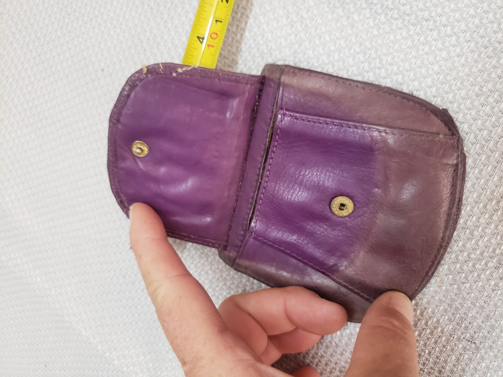 Vintage Barganza made in India Leather wallet purple