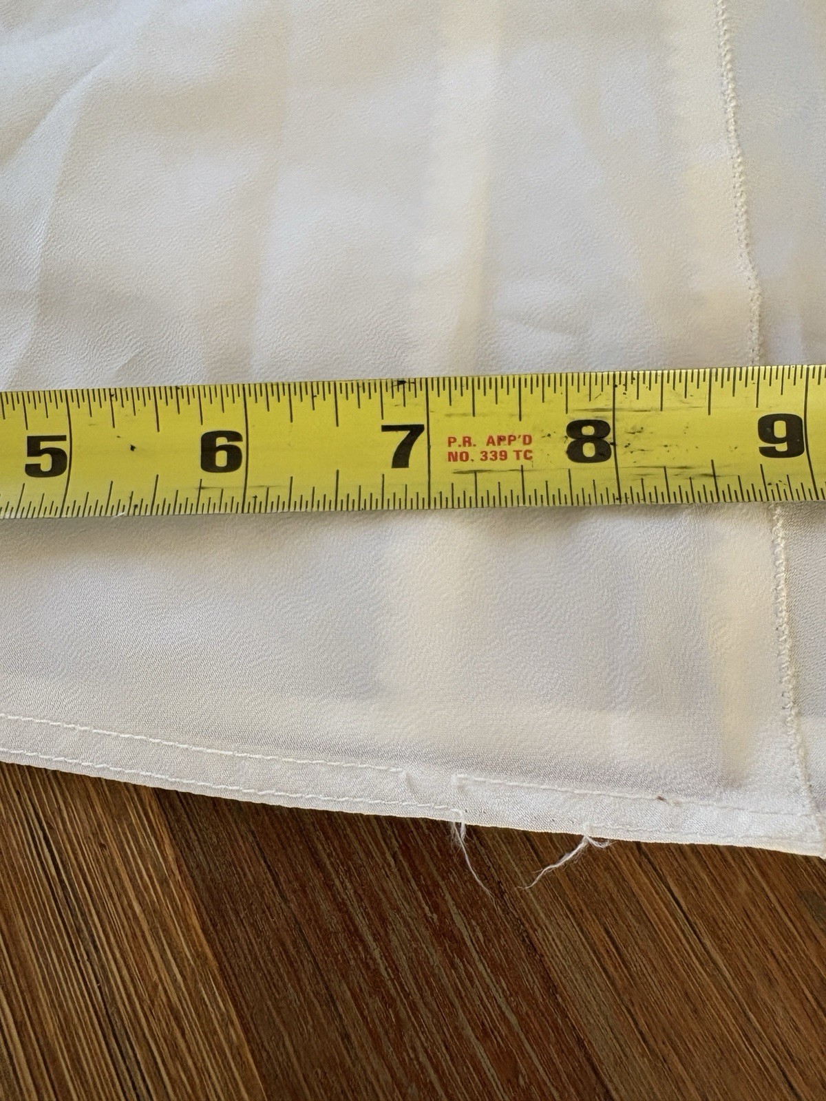 Vintage 1940’s Nylon Blend Negligee Off White Lingerie Slip Medium