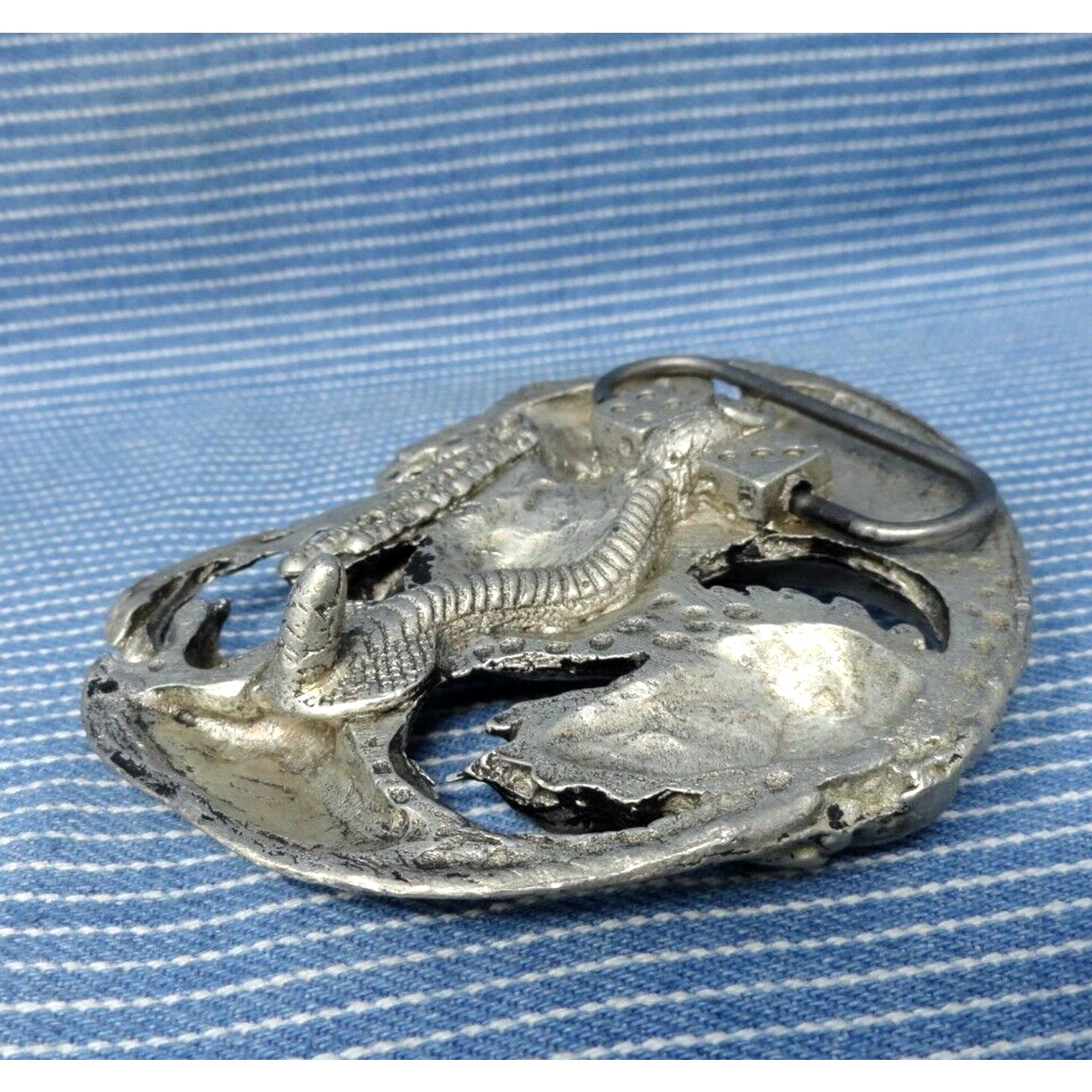 Dragon Belt Buckle Rare 3D Fantasy Gothic Cosplay Halloween Vtg Mobtown .BMW968
