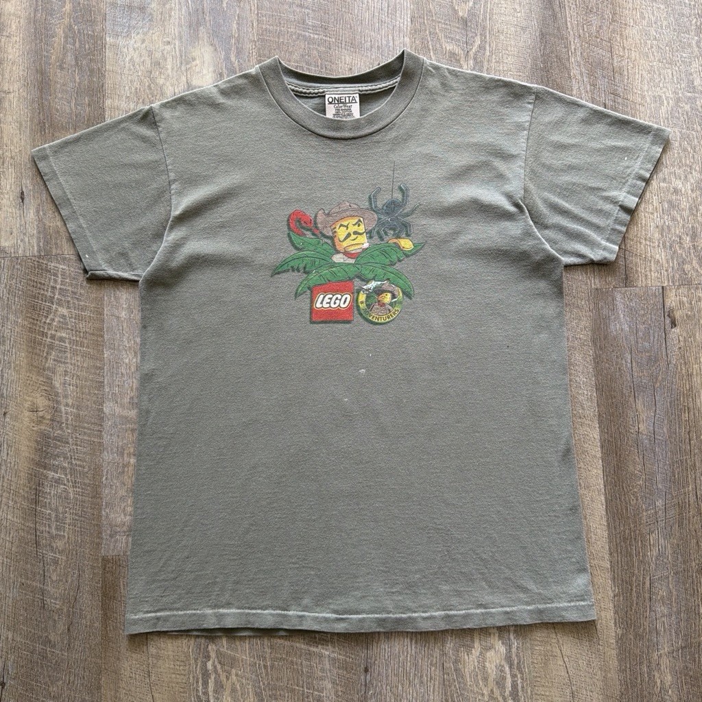 Vintage 1998 Lego Jungle Adventures Johnny Thunder Single Stitch T Shirt