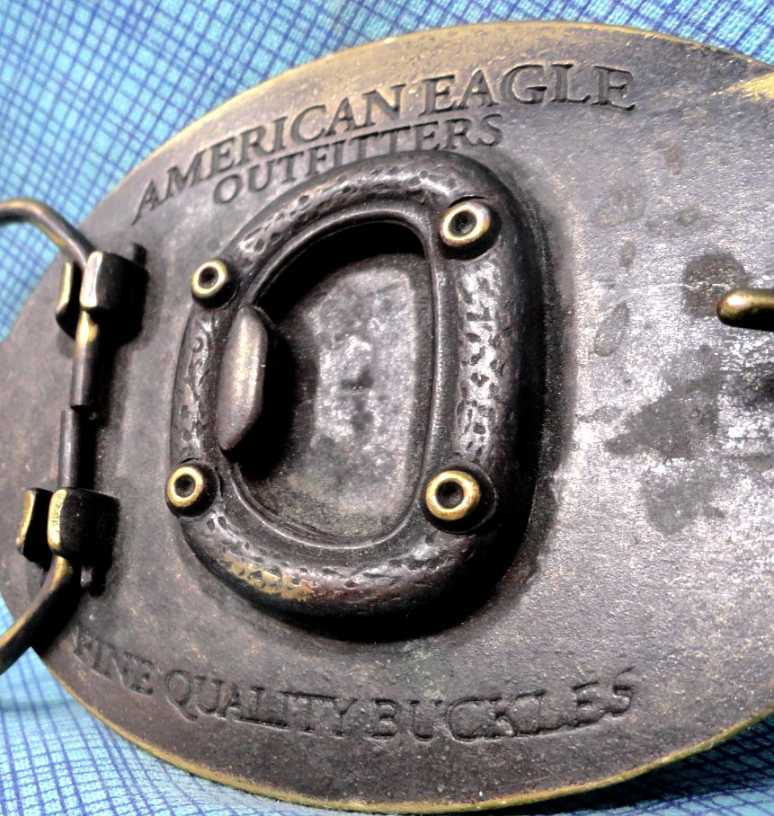 American Eagle Outfitters Promo Belt Buckle Jeans Polos Bottle Opener Vtg.GMP968