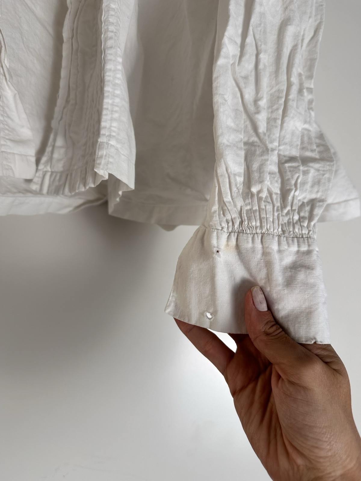 Wholesale Lot 5 Antique French Early 1900s Cotton Linen Dress Blouse S M L