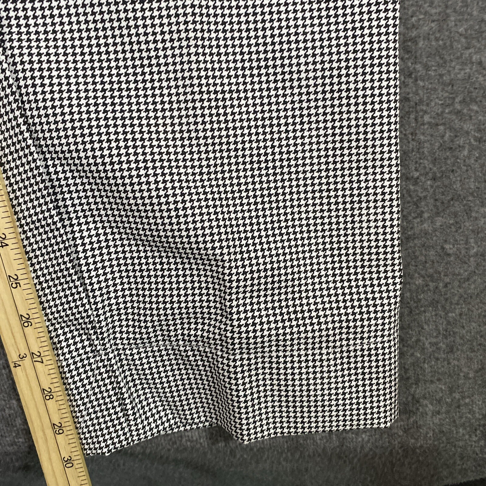VTG Houndstooth Permanent Press Regent Brand Mens 36×30(34″x30) Retro Rockabilly