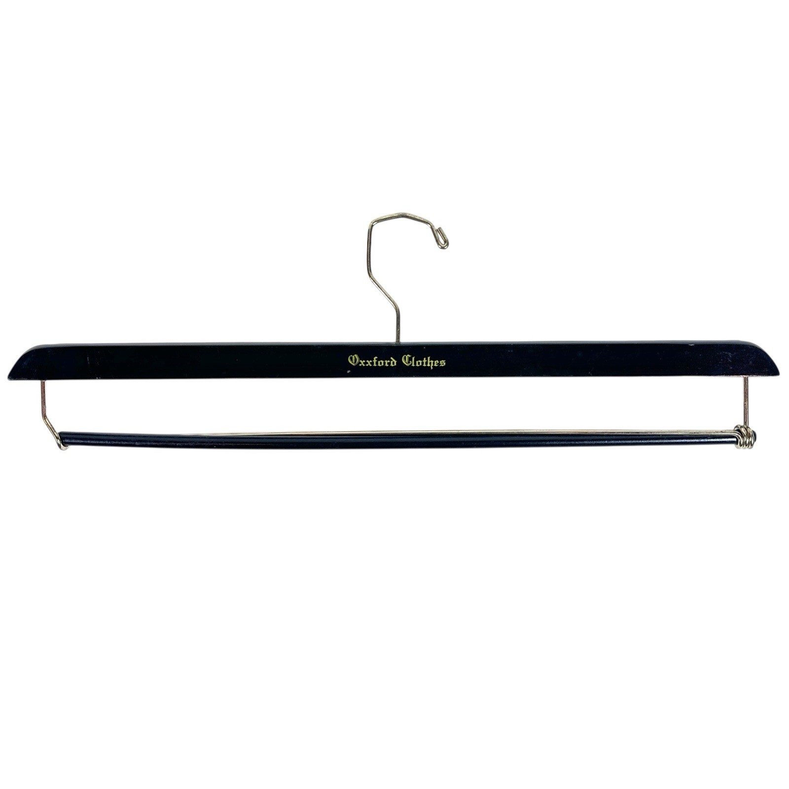 Oxxford Clothiers 18” Black Wooden Suit Pants Wood Hanger (fits 30-48” waist)