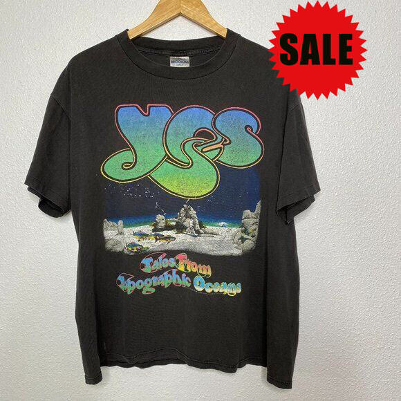 1991 Yes Band Concert Tales From Topographic T-shirt S-5XL MJ7609