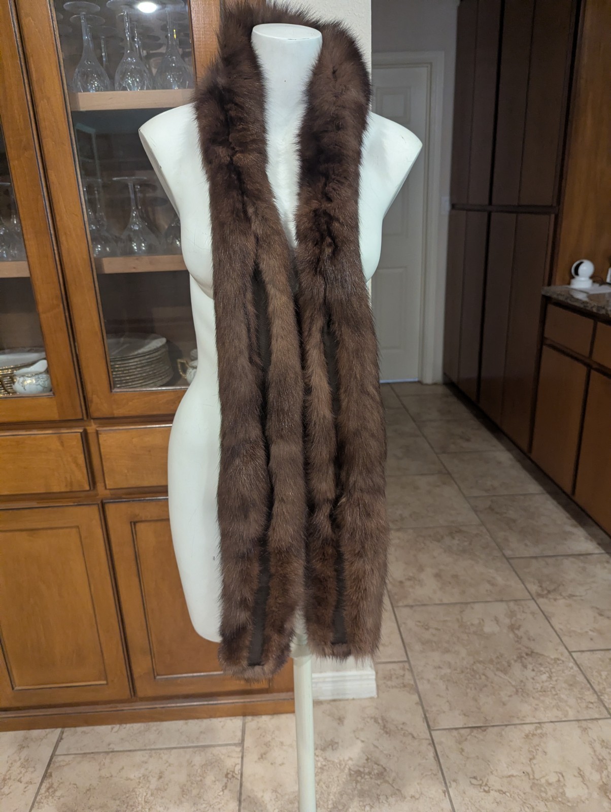 VINTAGE SABLE FUR COLLAR WRAP
