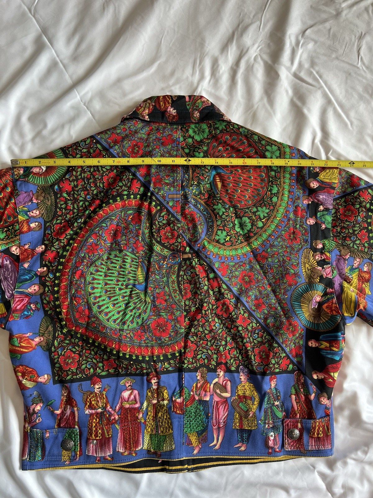 Gianni Versace Barocco Rare Vintage Men’s Denim Figures Jacket 1992 NWOT Size 54