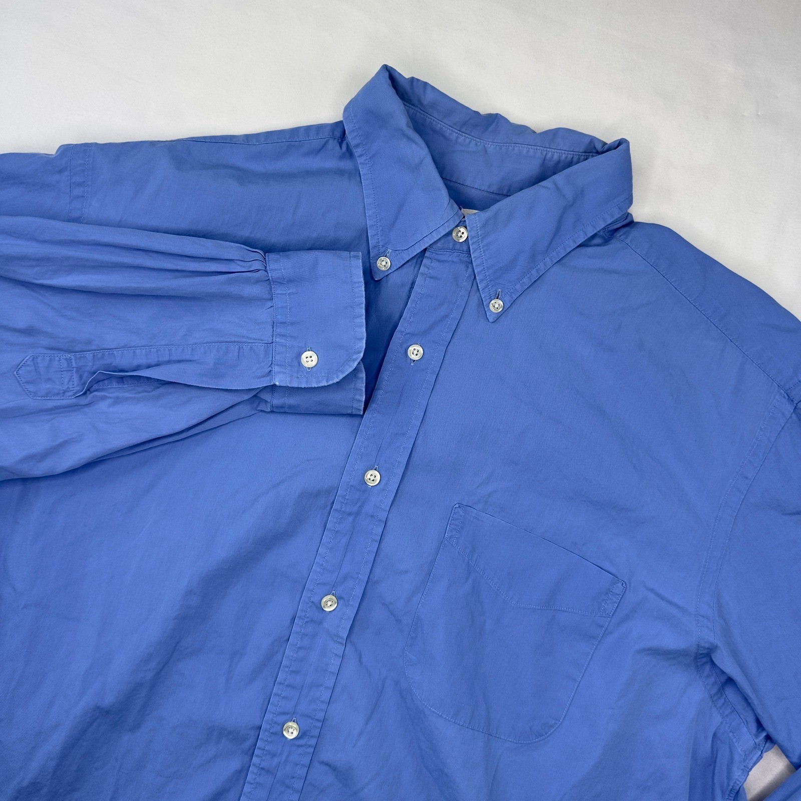 VTG Brooks Brothers Shirt Men’s 16.5-5 Blue Button Down Oxford Made in USA