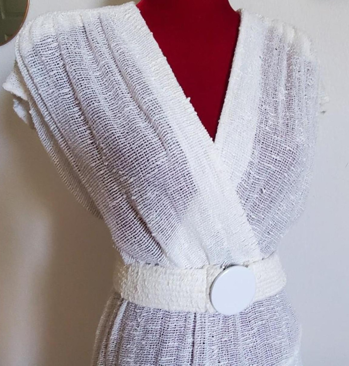 Vintage 1980s Dropped Waist Dress Stevie Nicks Style Medium