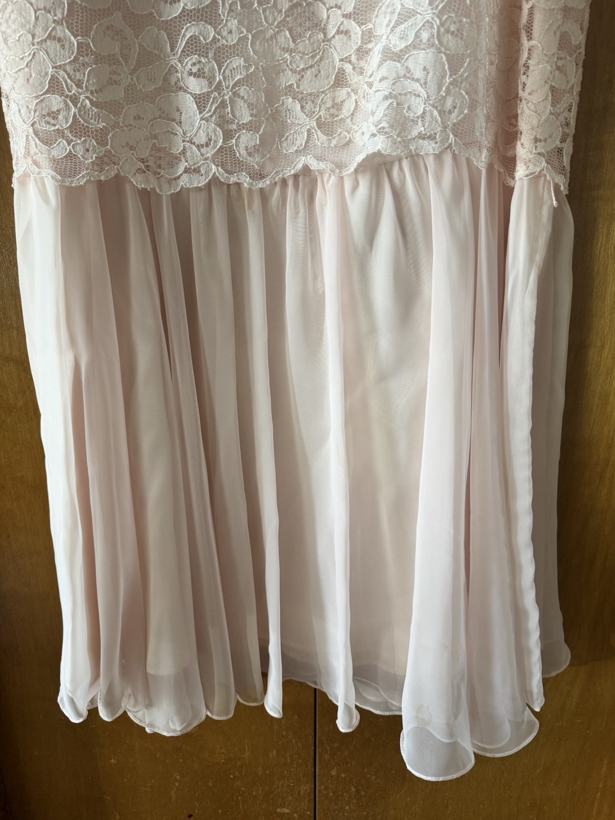 Women’s Vintage Scott McClintock Blush Pink Dress Lace Size 8 Prom Cocktail EUC