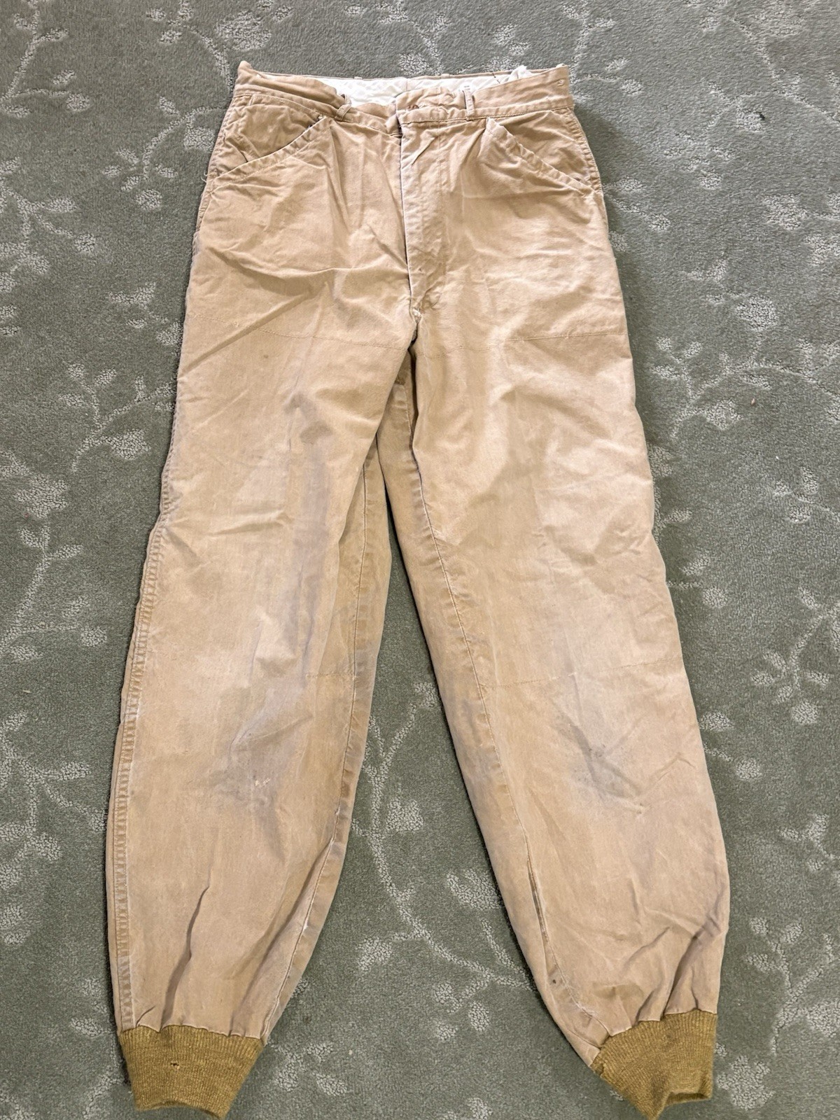 Vintage 1950s 1960 JC Higgins Sears Roebuck Hunting Trousers Size 29x 30 Khakis