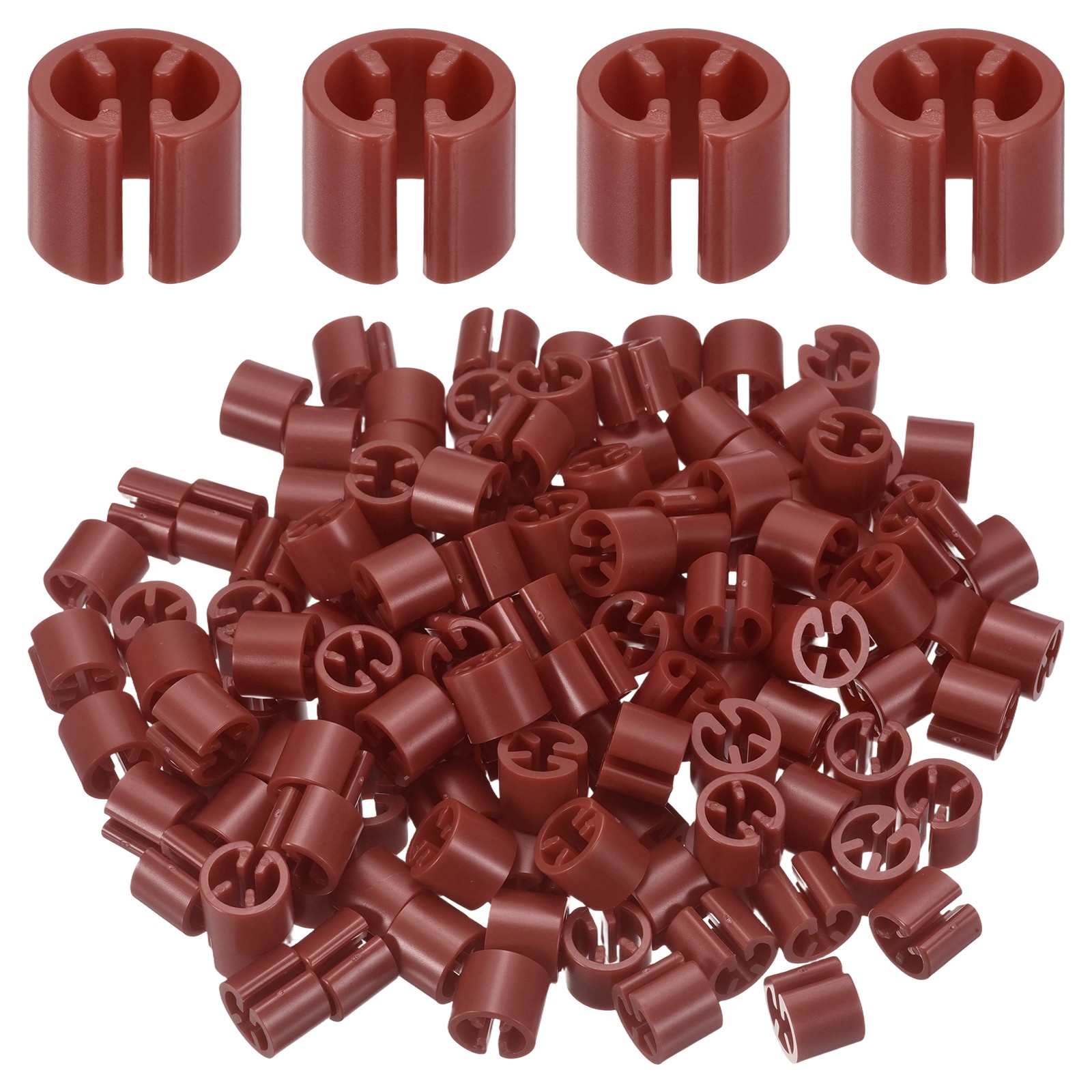 120pcs door marker for hangers, for rod 3-5mm, brown