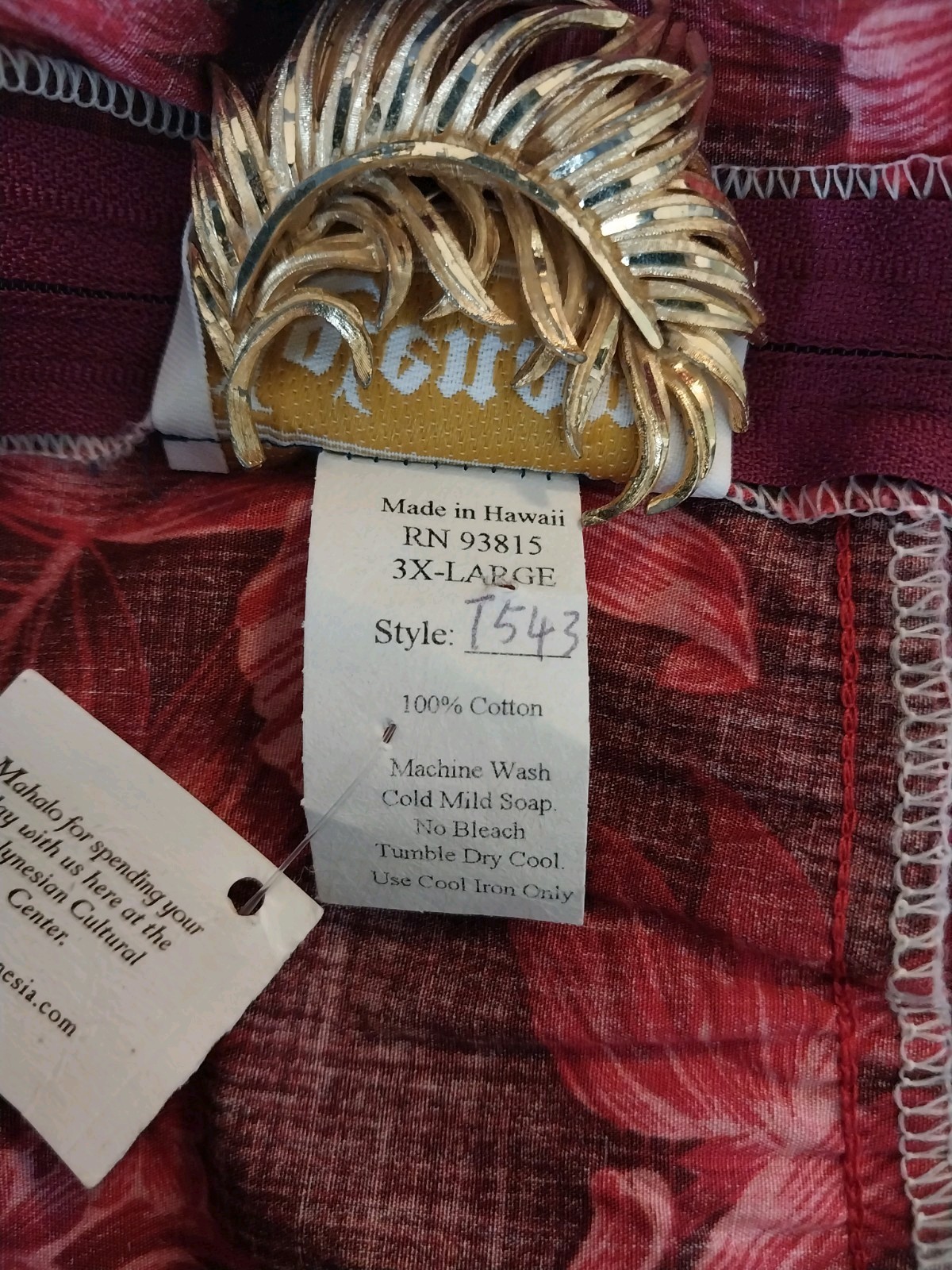 VINTAGE 1980’s Lolenani Mumu From Polynesian Cultural Center Hawaii Maxi Tiered