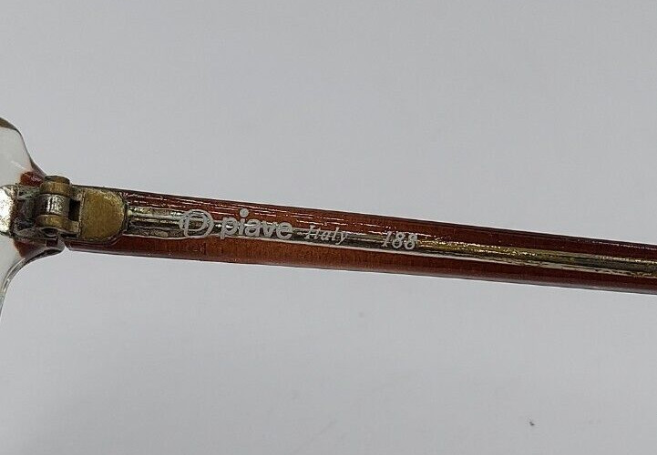 Vintage Piave 188 Brown Translucent Oval Sunglasses Frames Italy