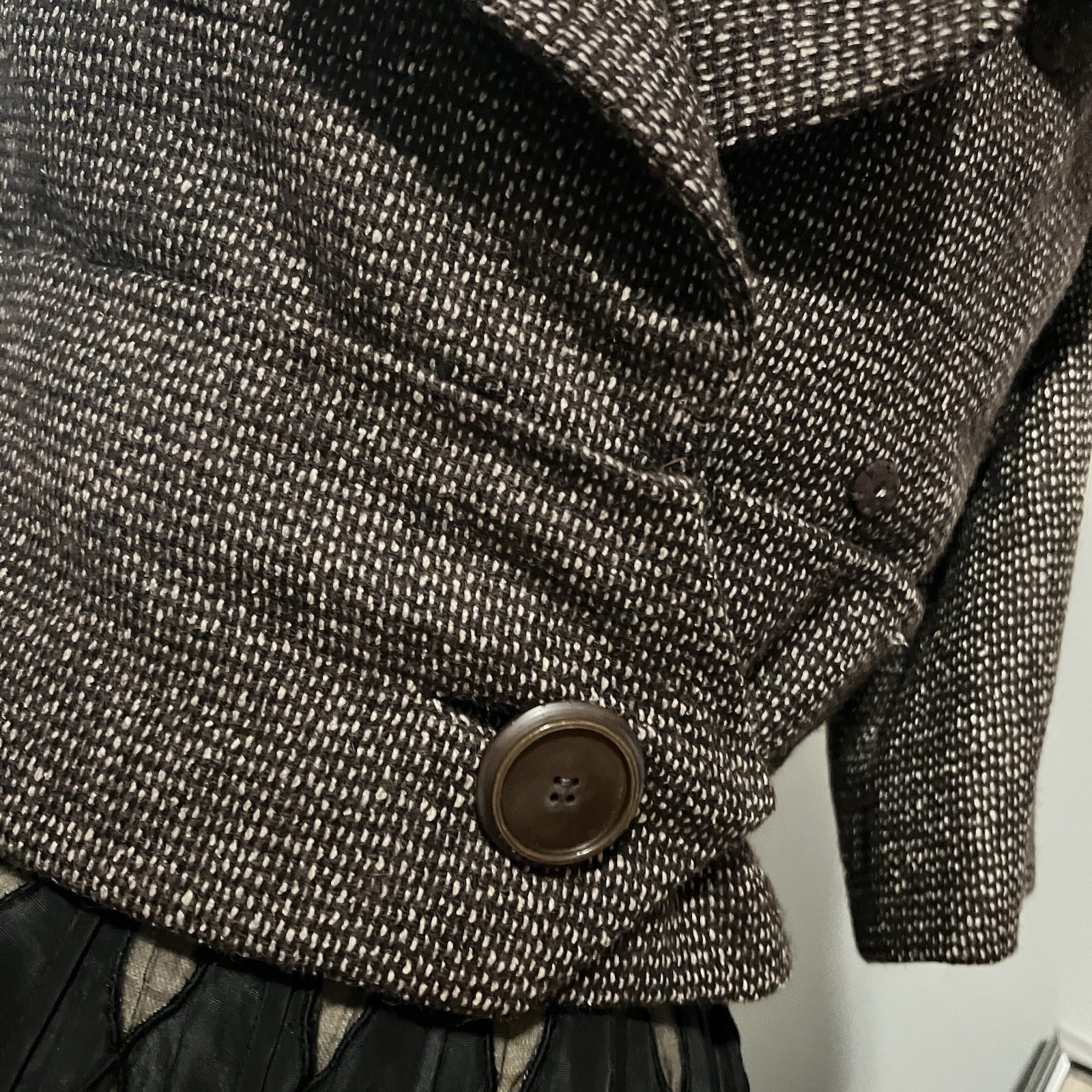 1950s Christian Dior New York New Look Brown Wool Rare Vintage Antique Jacket