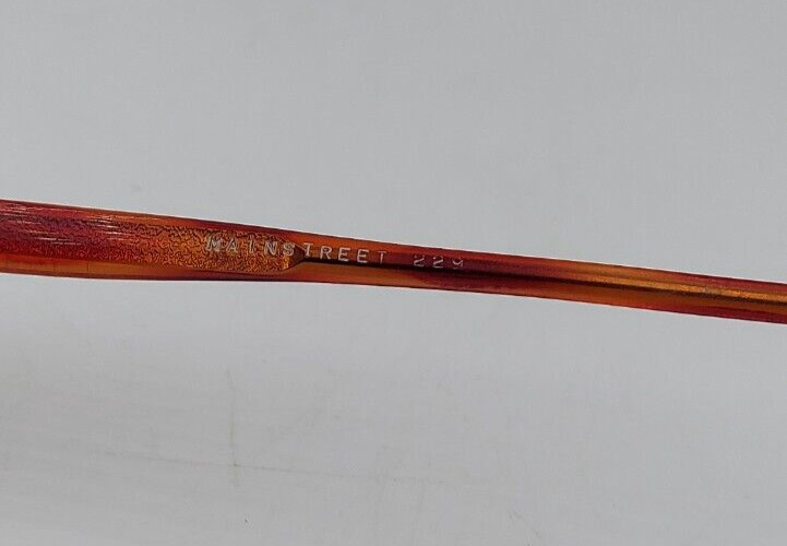 Vintage Mainstreet 229 Brown Oval Horn-Rimmed Sunglasses FRAMES ONLY