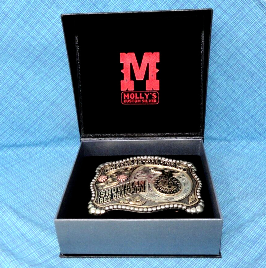 FFA Advanced Dairy Goat Showman Res Champion Belt Buckle Polk County Fair.MCS014