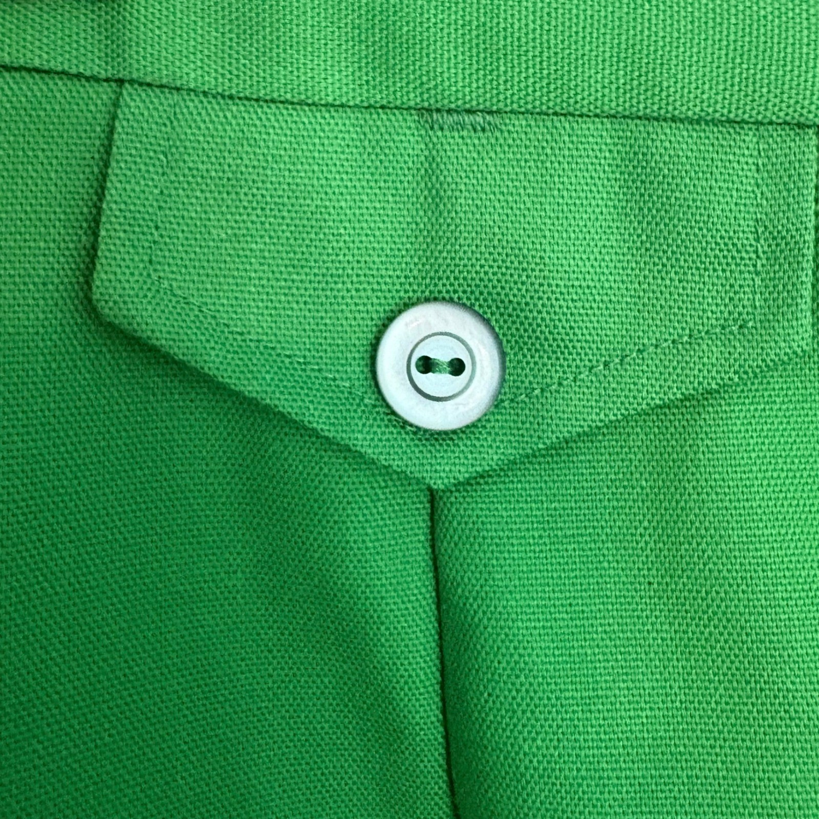 Vintage Gator of Florida Brand Green Pleated Resort Wear Shorts sz12