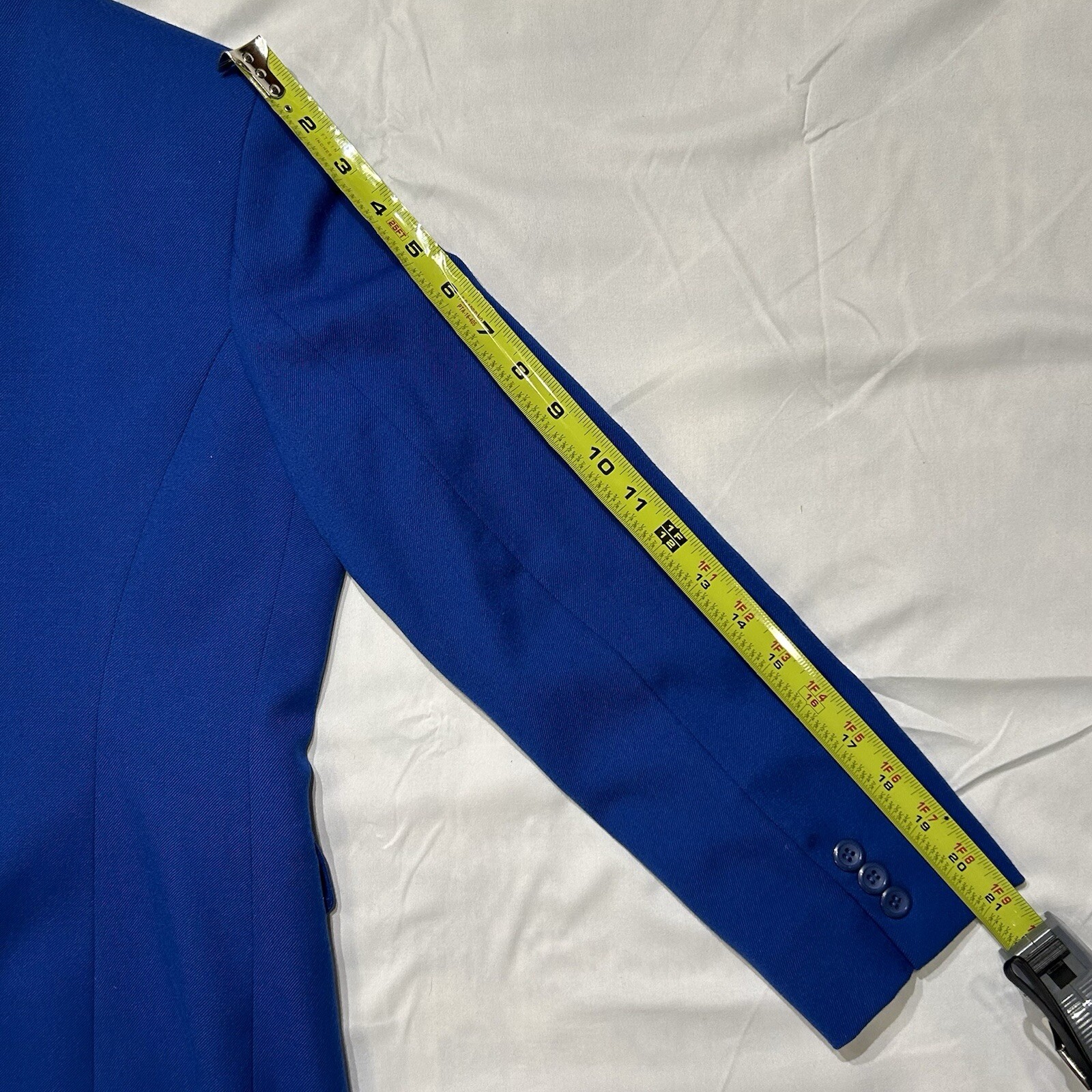 Vintage Pendelton Virgin Wool Royal Blue Blazer Women’s Size 4 Casual Business