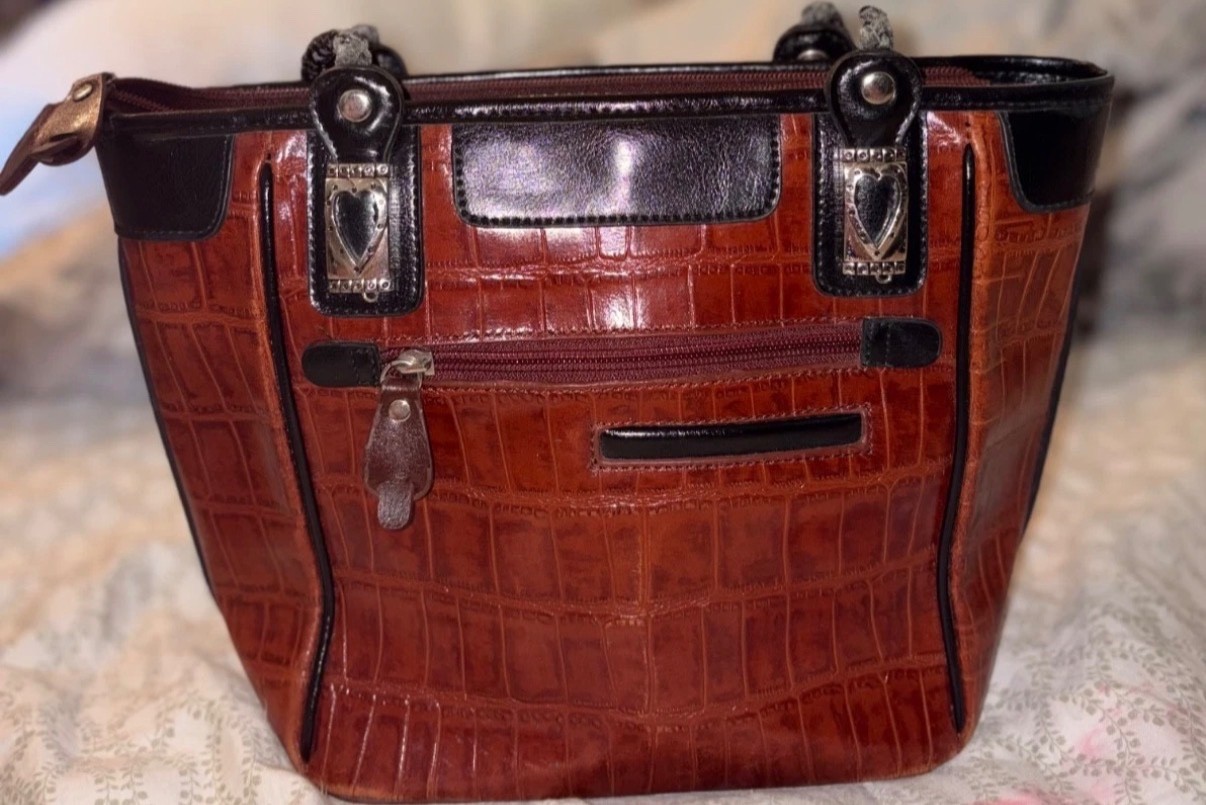 Vintage Handbag Lot (2): 1950s Harry Levine Satin Clutch & Y2K Marc Chantal Tote