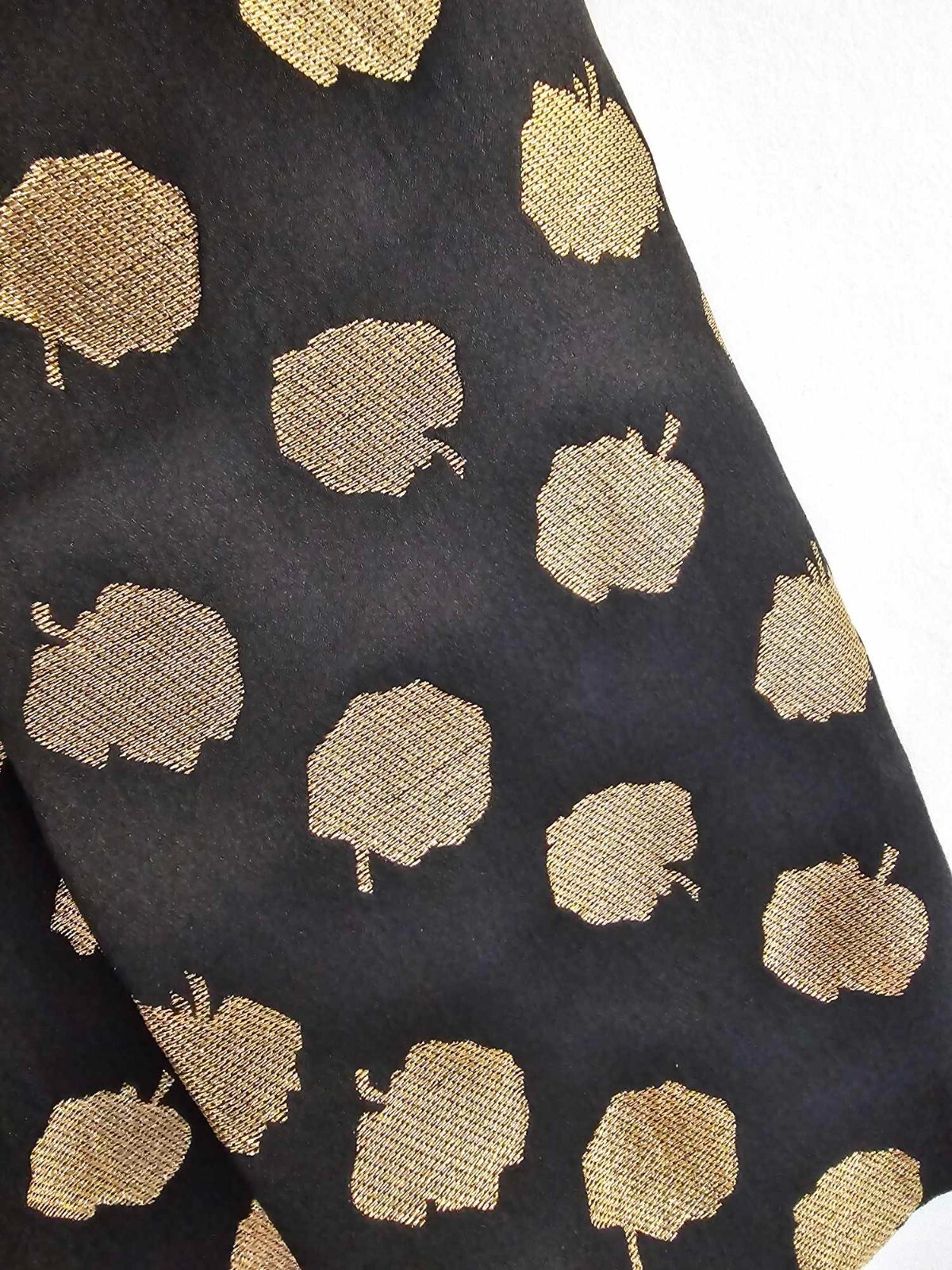 2pc RARE Vtg 40’s Anne Verdi New york Black gold leaf Evening Dress w/ Blazer