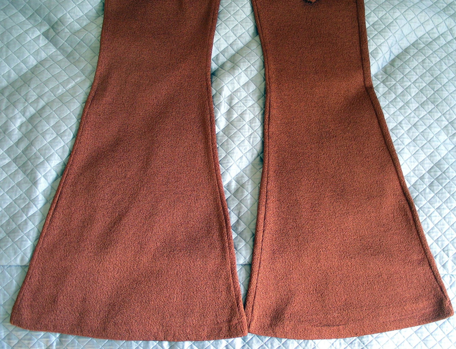 VTG Gottex stretchy knit super flare bell bottoms, disco, hippie, M