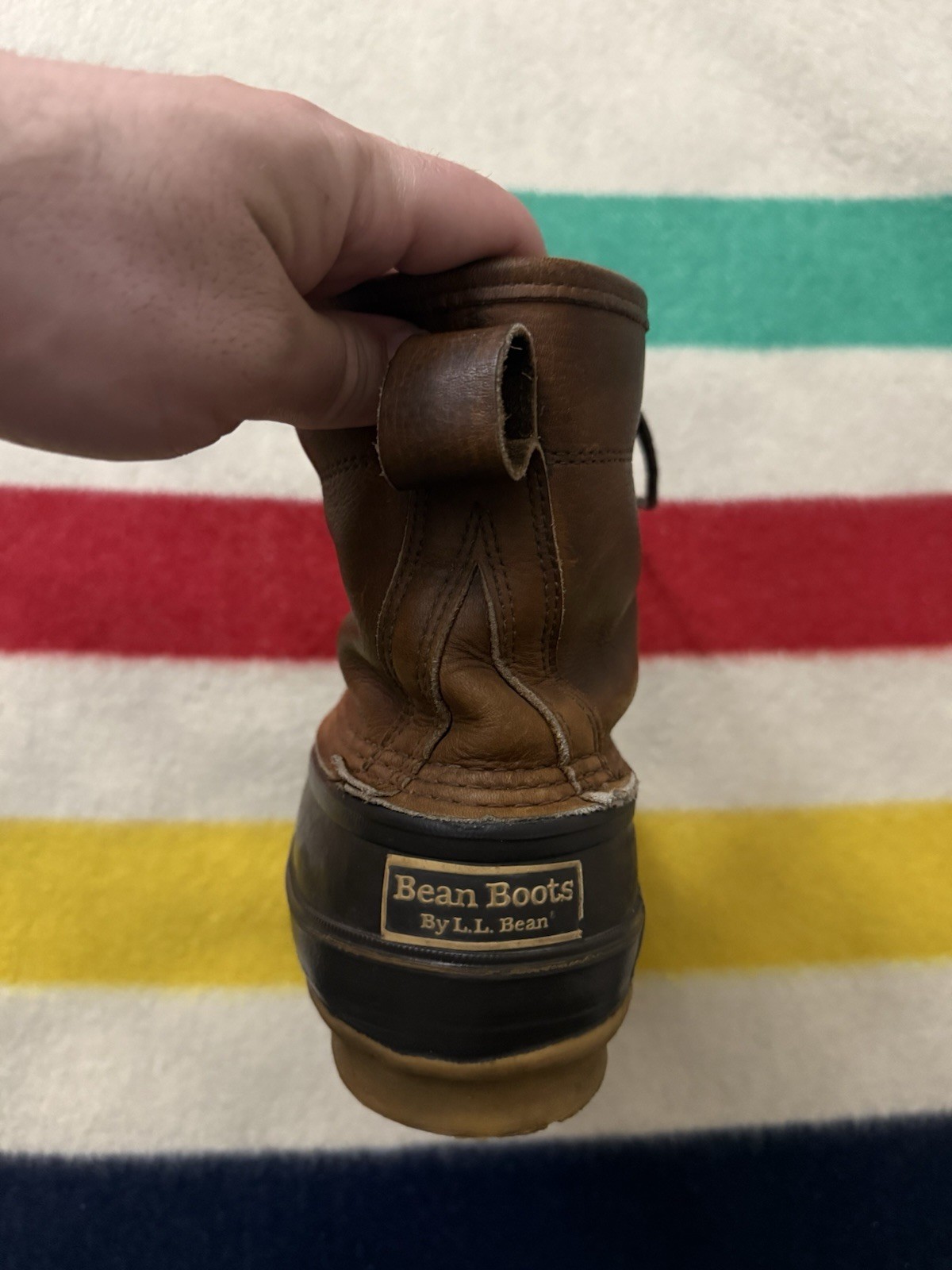 Vintage 70s 80s LL Bean Sherpa Duck Boots 8” Inch Brown Size 13 Made In USA 🇺🇸