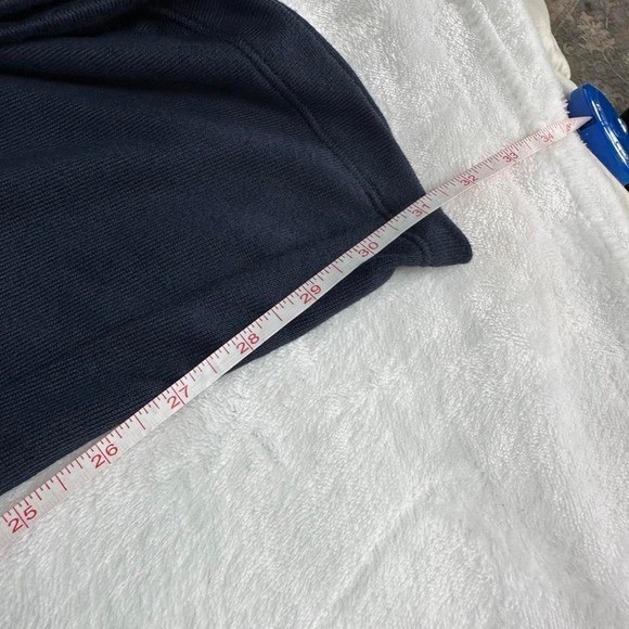 NWT Hollister navy blue polka dot logo fold over flare sweatpants Y2K vintage