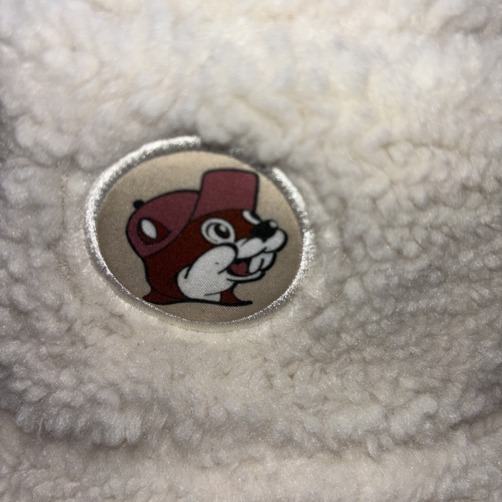 BUC-EES SHERPA HAT WITH LOGO UNISEX ADULT SIZE BEIGE