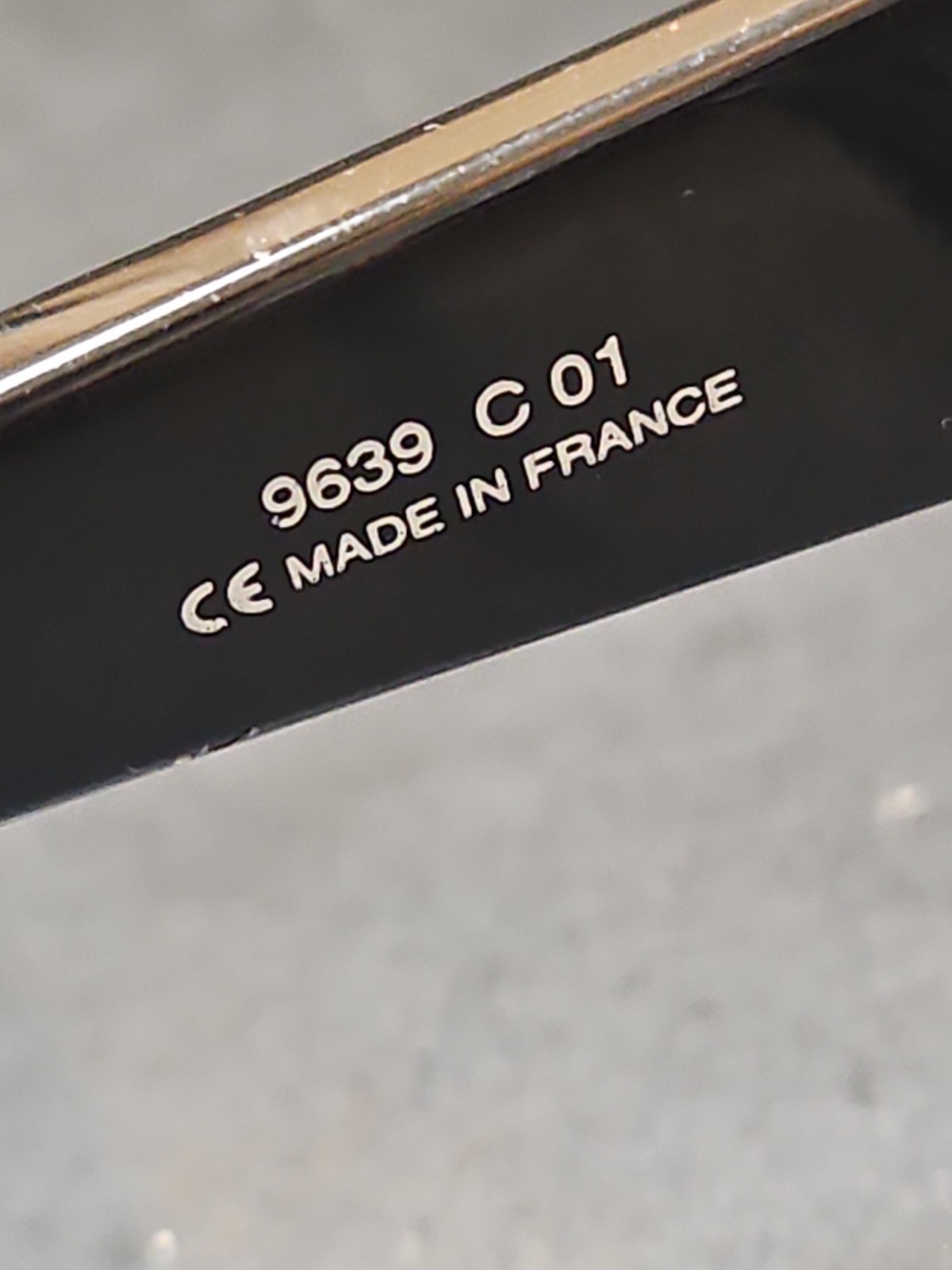 Vintage Courreges Paris Sunglasses Made in France Black