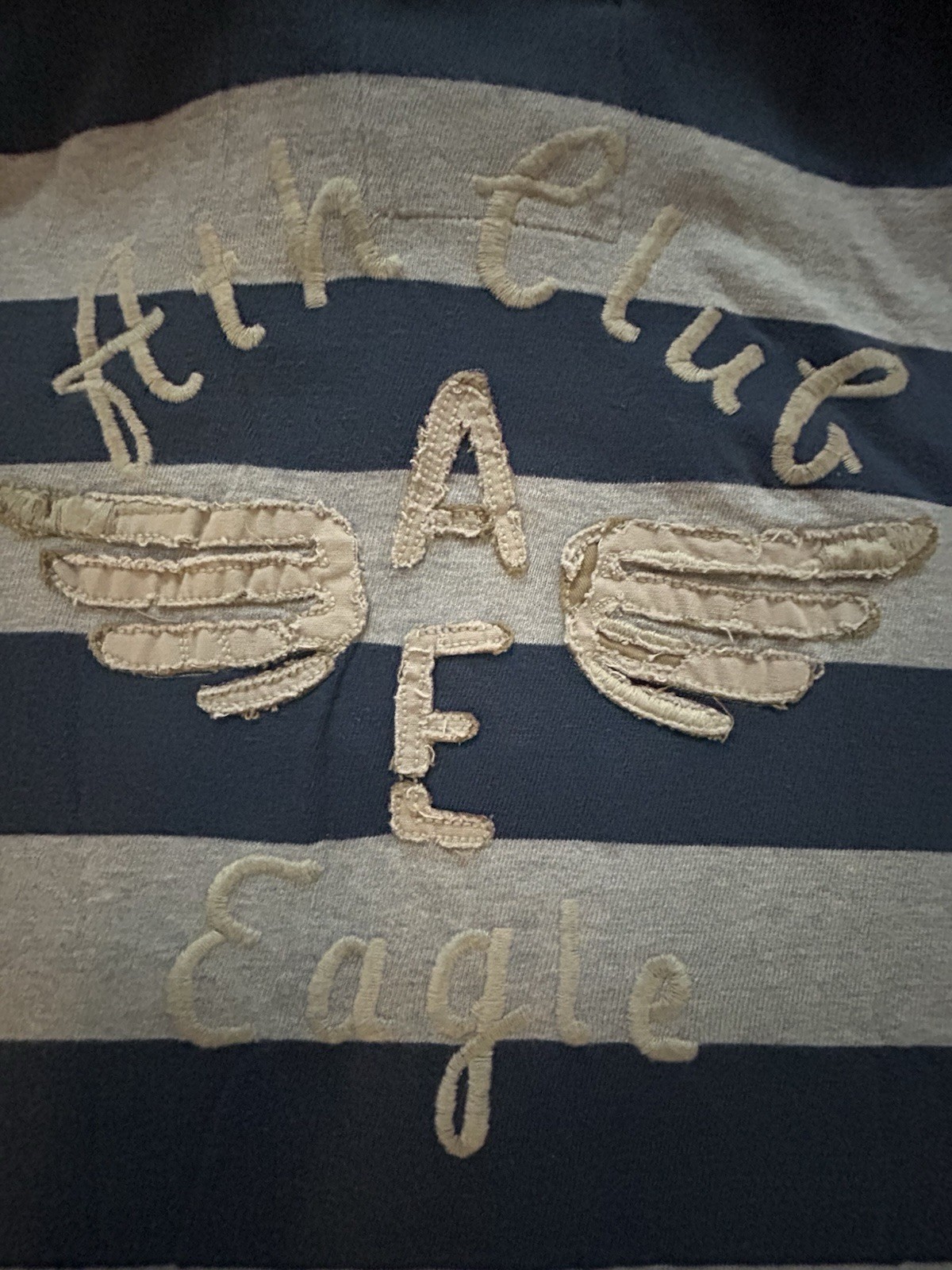 American Eagle Outfitters Vintage Rugby Shirt Striped Short Sleeve XL 1990s Club