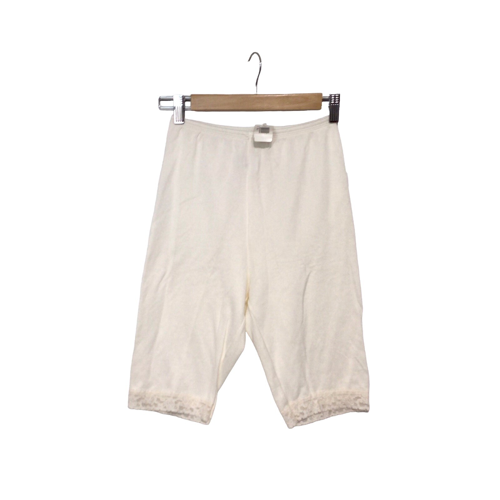 Cuddl Duds Stretch Cotton / Nylon Blend Petti Pants Lace Trim Small NWT