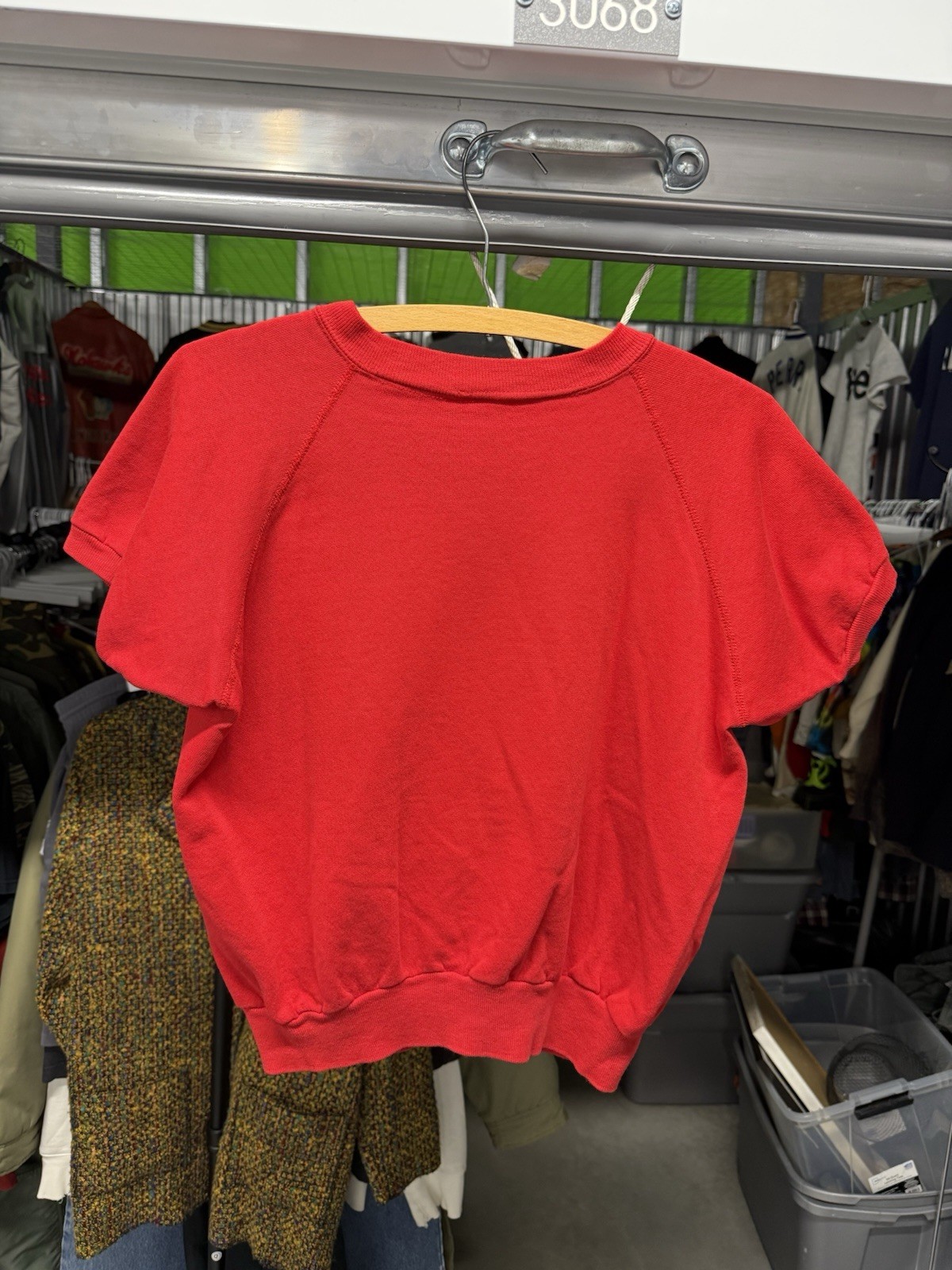 Vintage 50s 60s Short Sleeve All Cotton Crewneck Sweater Women’s Extra Small XS