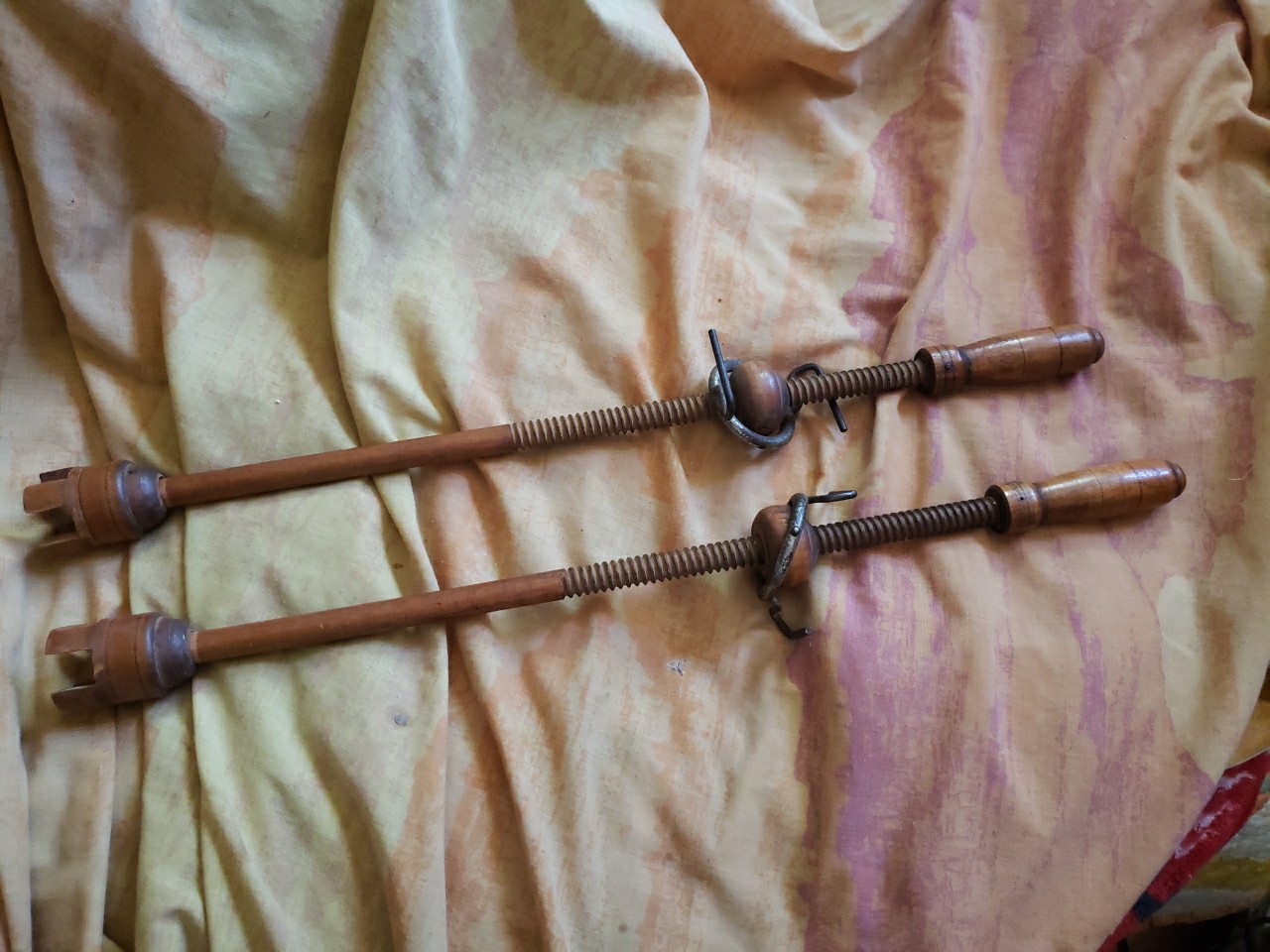 Antique Knee High Boot Forms, About 22 Inches Long, Pair Of Two