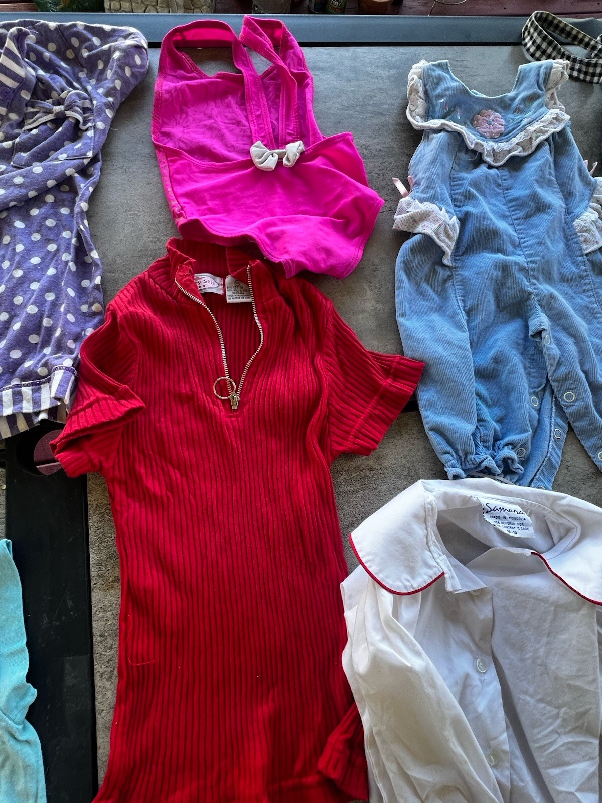 Vintage 80s 90s Lot Of Baby Girls Summer Clothes Size 2T-5T 13PCS