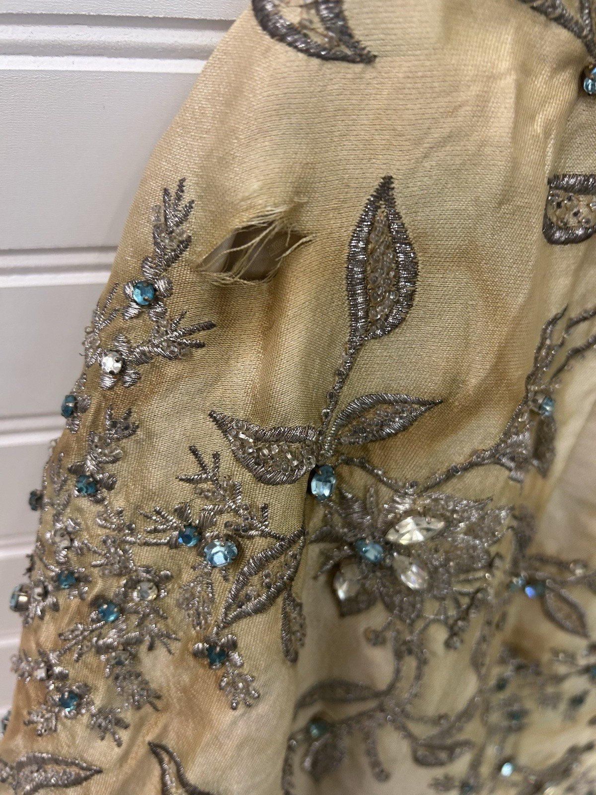 Vintage 1950s Christian Dior London Modèle Original Beaded Silk Couture Jacket
