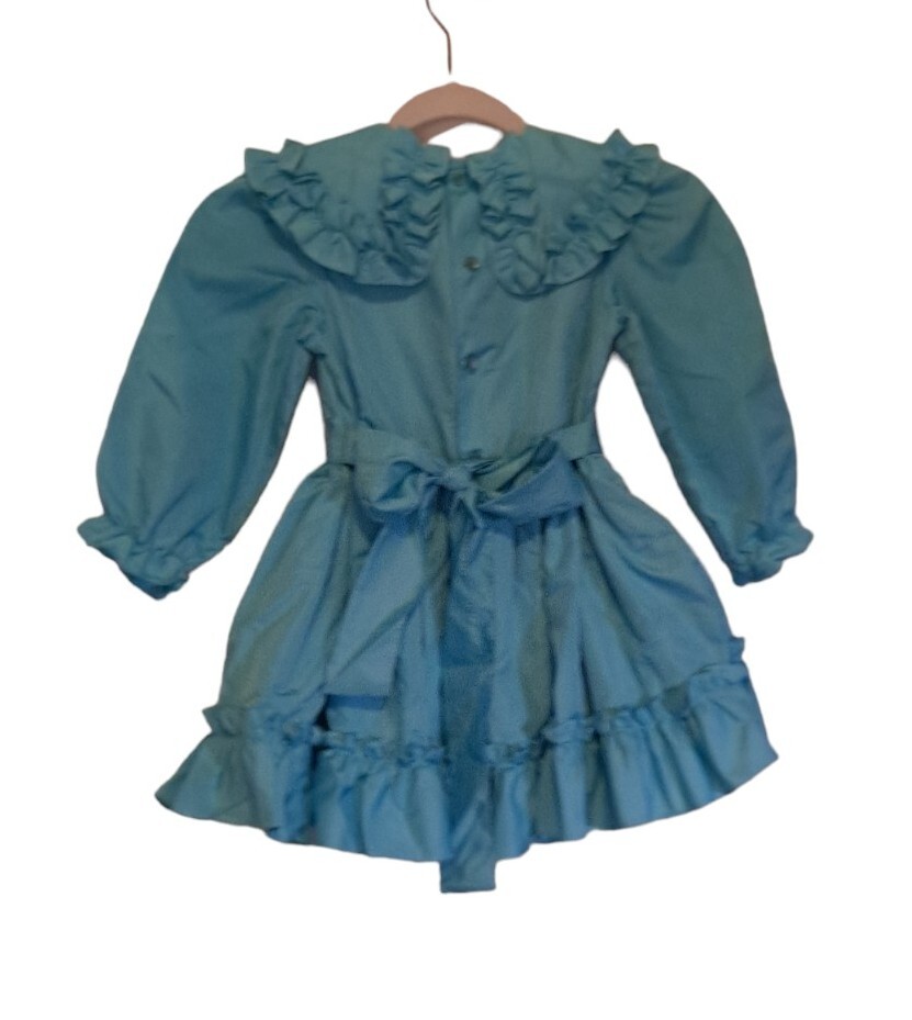 Vintage Elise Circle Pageant Dress Ruffles and Lace Polyester Cotton Size 5