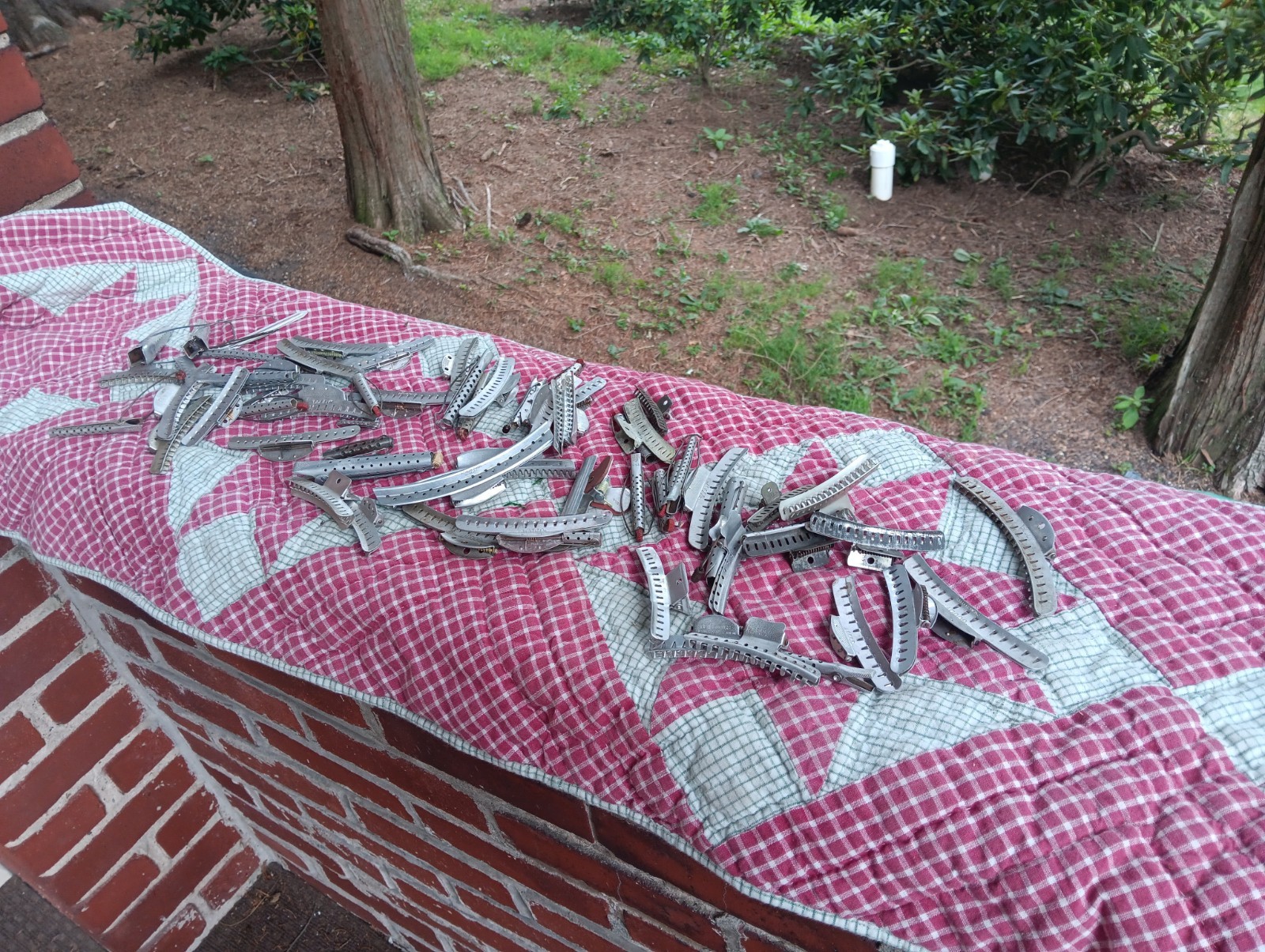 VINTAGE ALUMINUM METAL HAIR WAVE CURLERS ROLLERS CLIPS GOODY TIP TOP SOLO BETSY