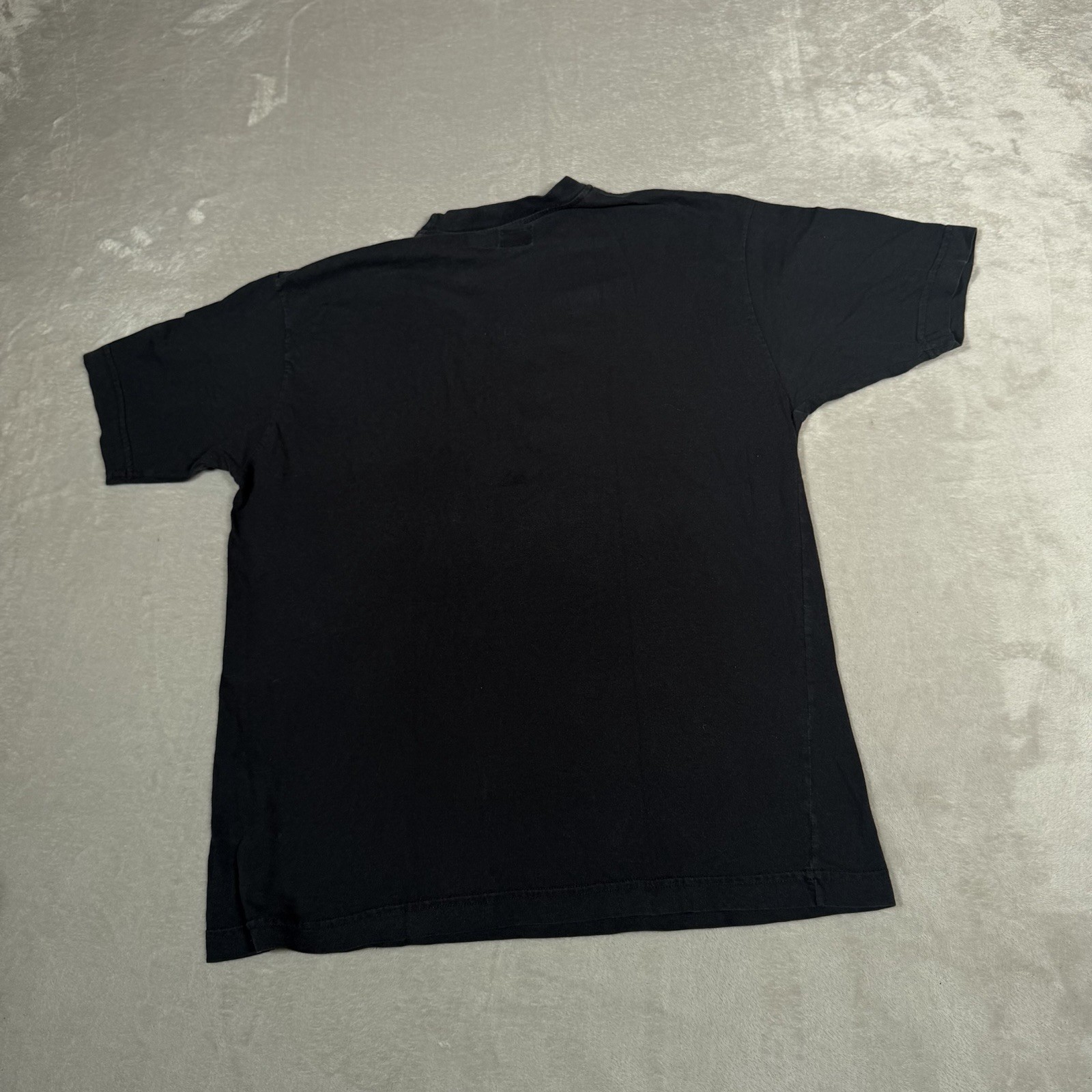 Moschino Jeans Shirt Mens Medium Black Spell Out Logo Short Sleeve Casual