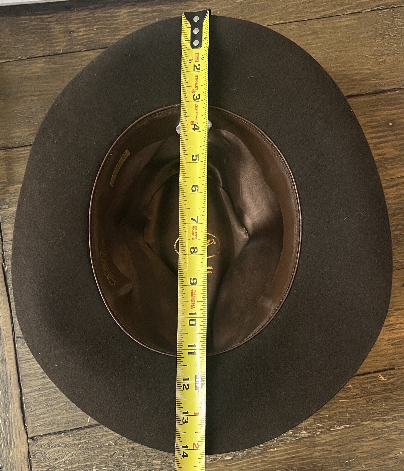 Vintage Borsalino Qualità Superiore Fur Felt Fedora 7 5/8 Brown Italy