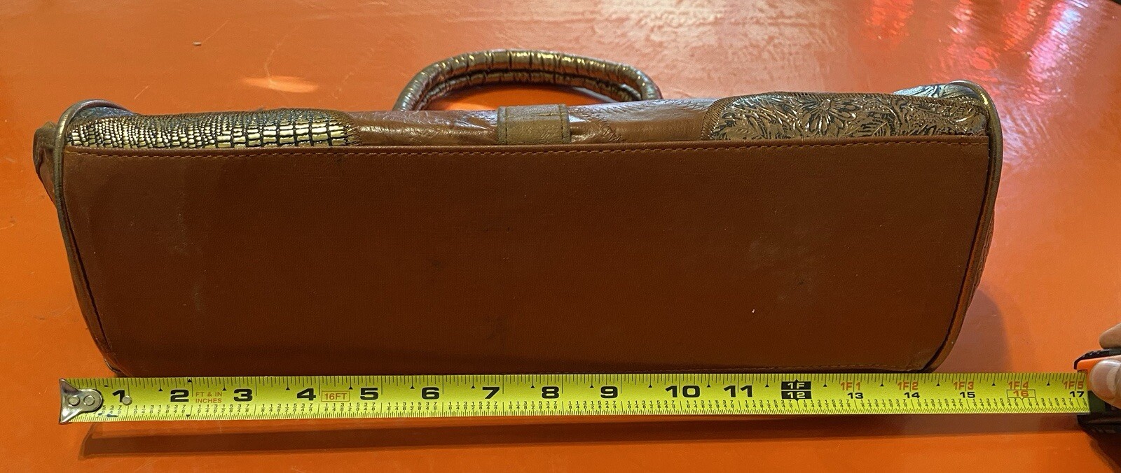 Vintage Sam Dae Rose Leather Purse/Handbag. New Old Stock. Korea. READ!