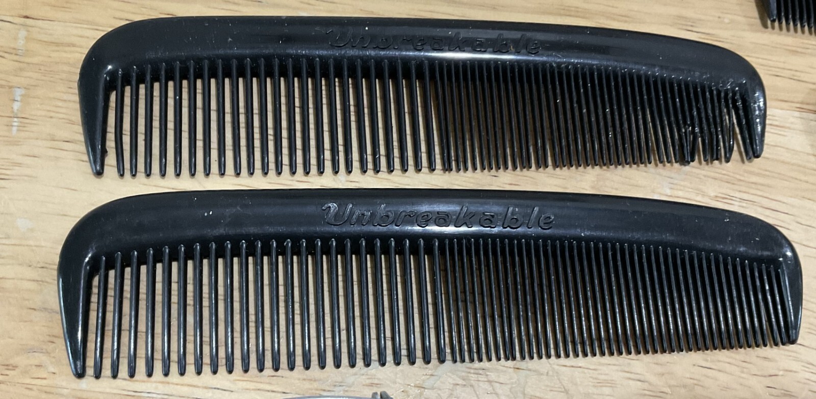 Vintage 17 PC ~ Metal Hair Clips Combs Major Shaper Tip Top Products Rhinestones