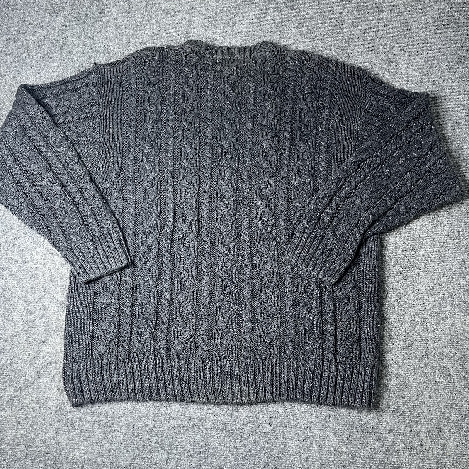Vtg 1990s American Eagle Outfitters Chunky Cable Knit Fishermens Sweater Mens Xl