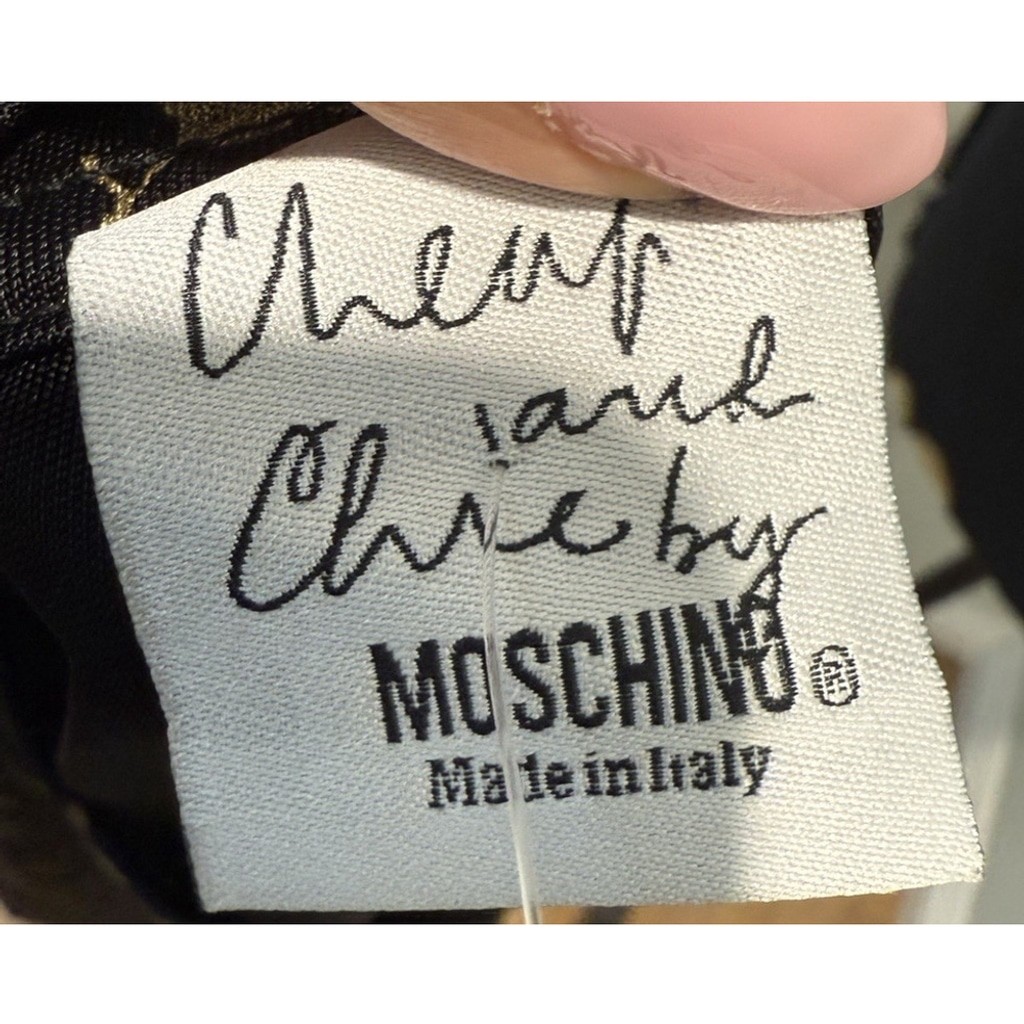 CHEAP AND CHIC BY MOSCHINO Womens Vintage Short Sleeve Rayon Dress/Top Cupid