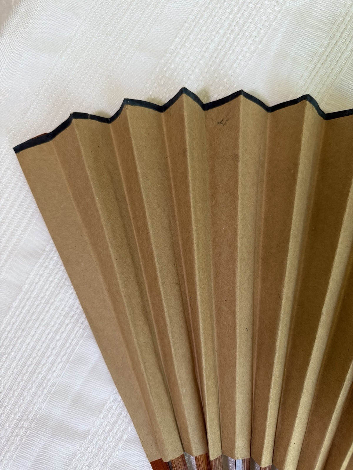 Vintage Chinese Hand Fan, Wall Decor 15”