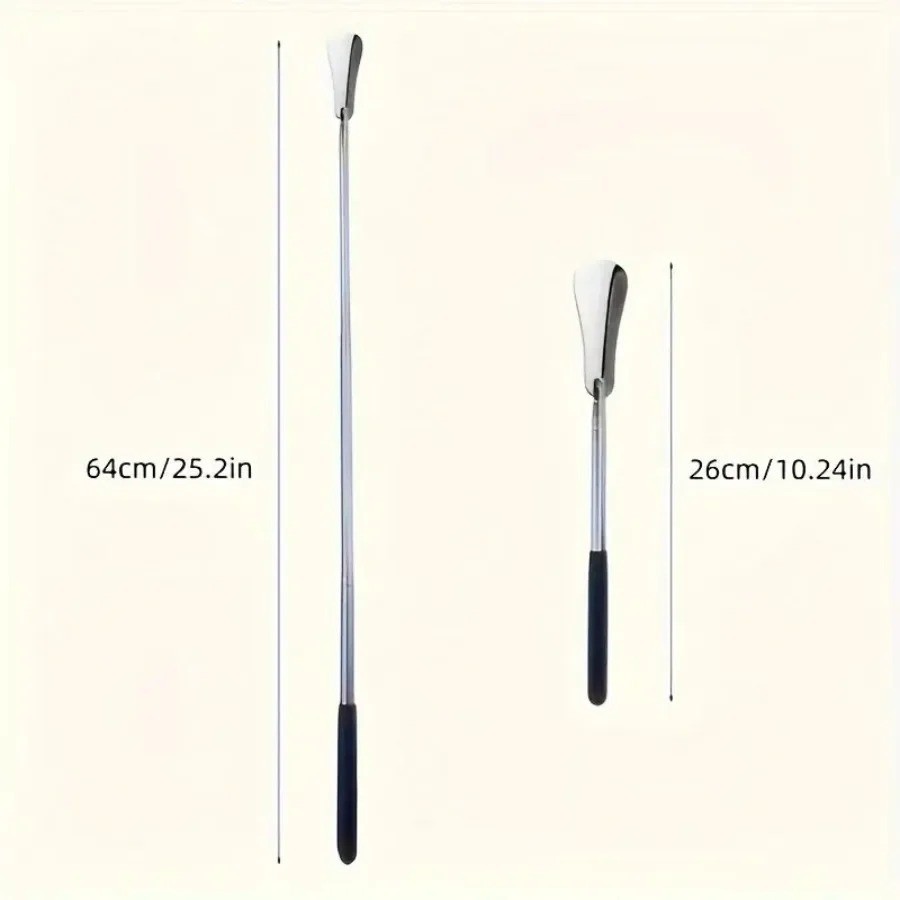New Extra Long Handle Shoe Horn Stainless Steel 25″ Handled Metal Shoehorn Horns