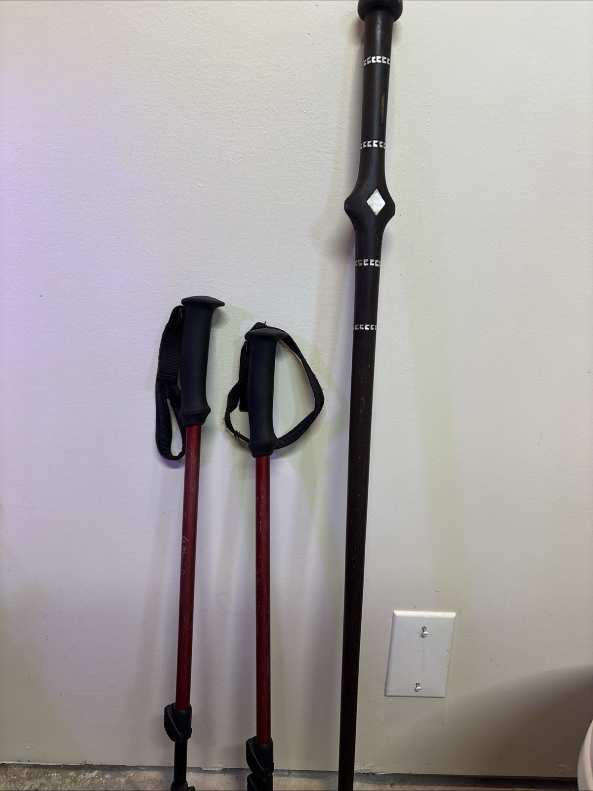 Handmade Wooden Cane Folk Art Walking Stick For Unisex Adults